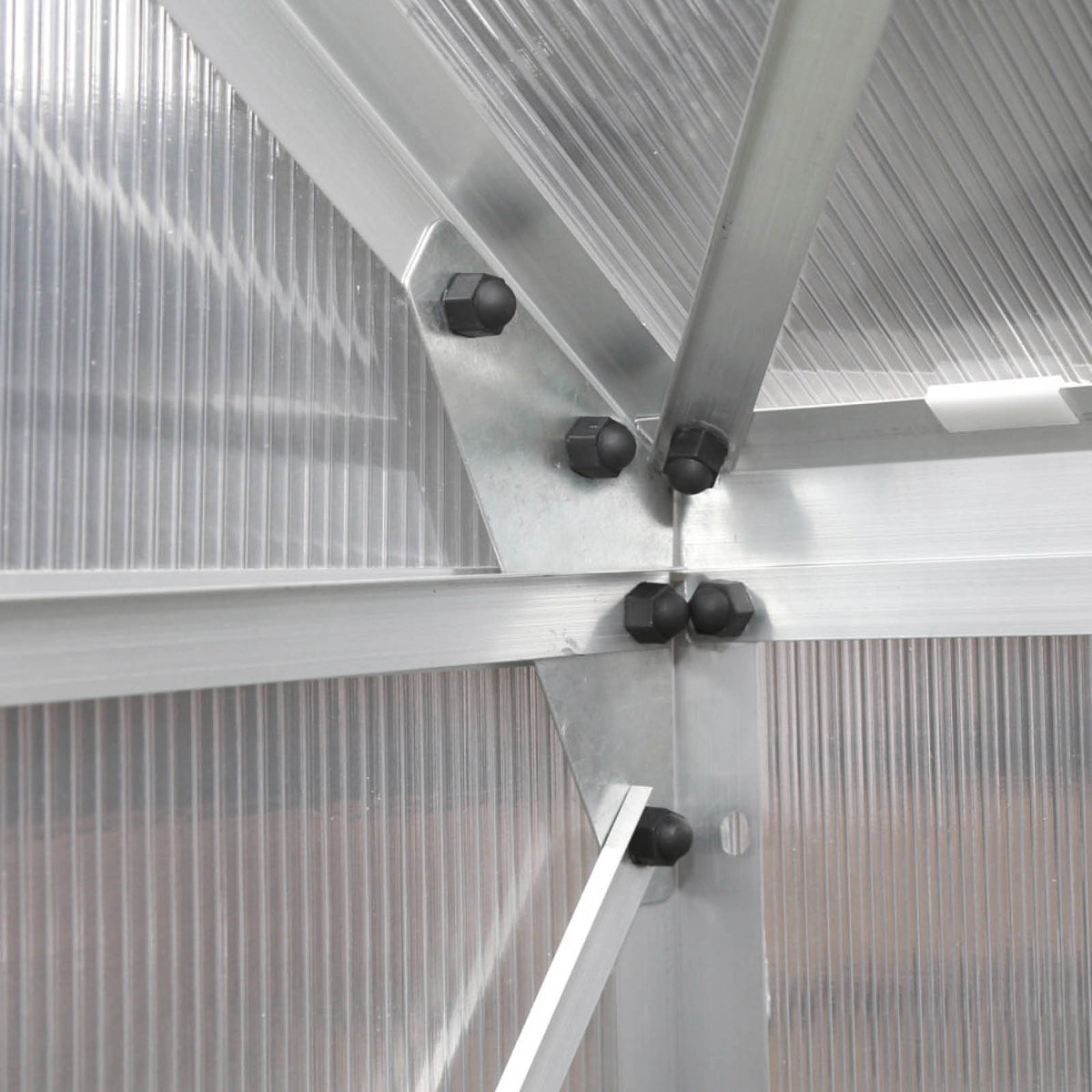 Aluminium-Gewächshaus 190x190x195