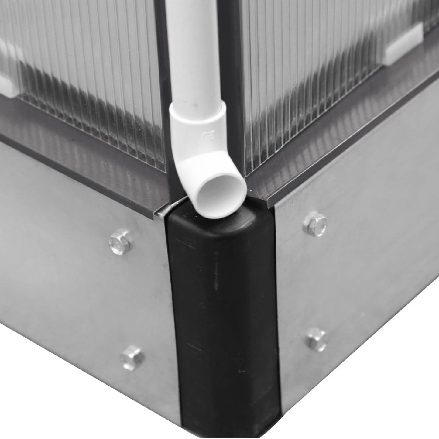 Aluminium Gewächshaus 250x190x195 anthrazit