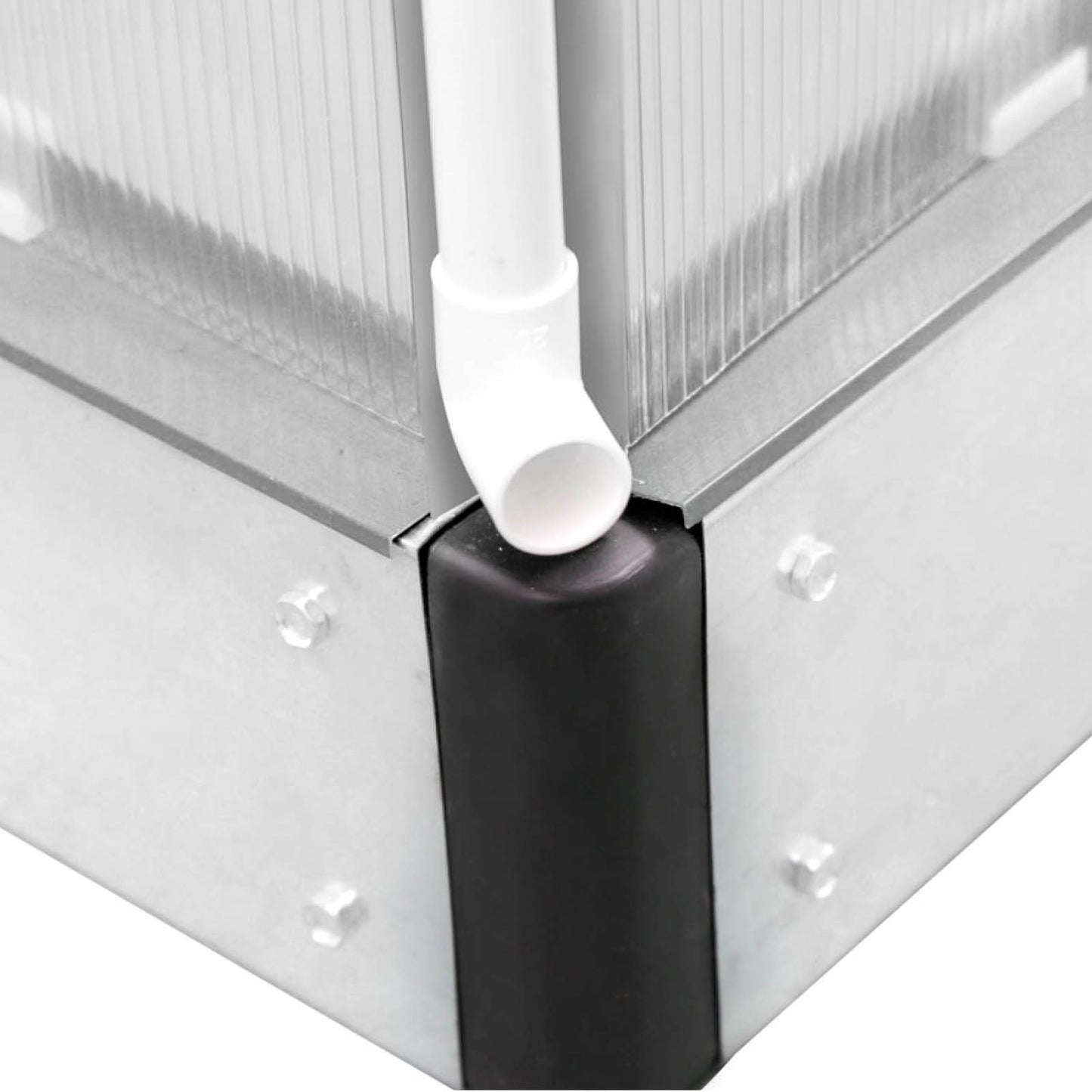 Aluminium Gewächshaus 250x190x195