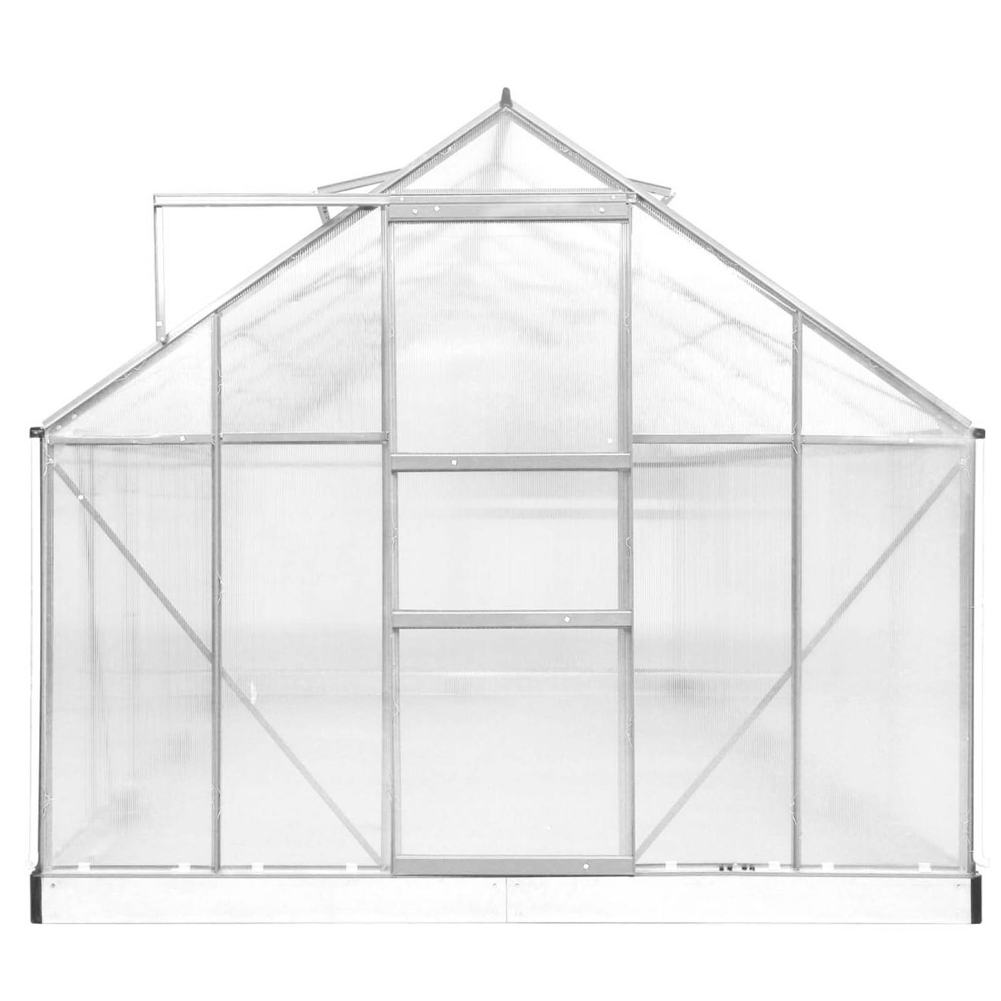 Aluminium Gewächshaus 430x250x205