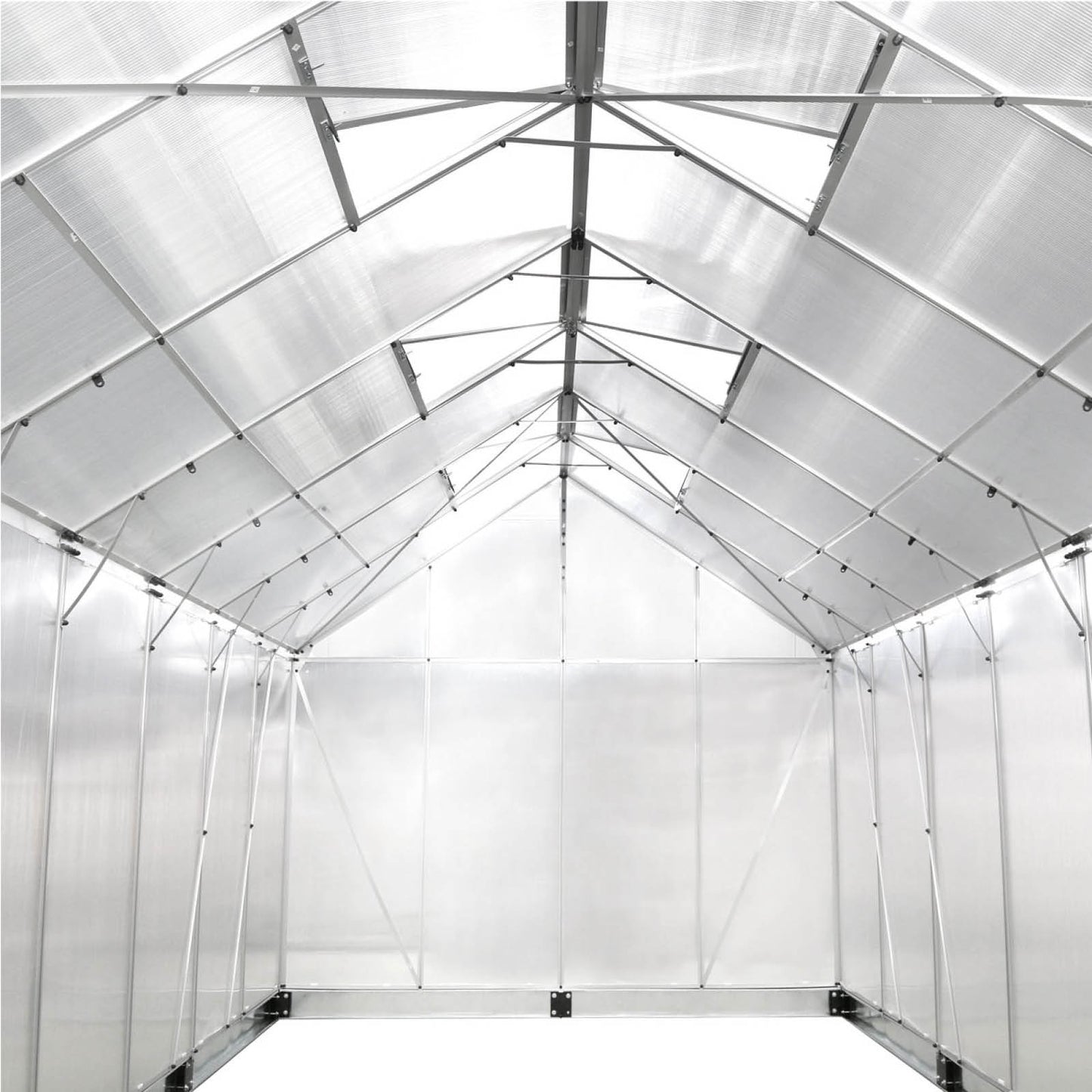 Aluminium Gewächshaus 430x250x205