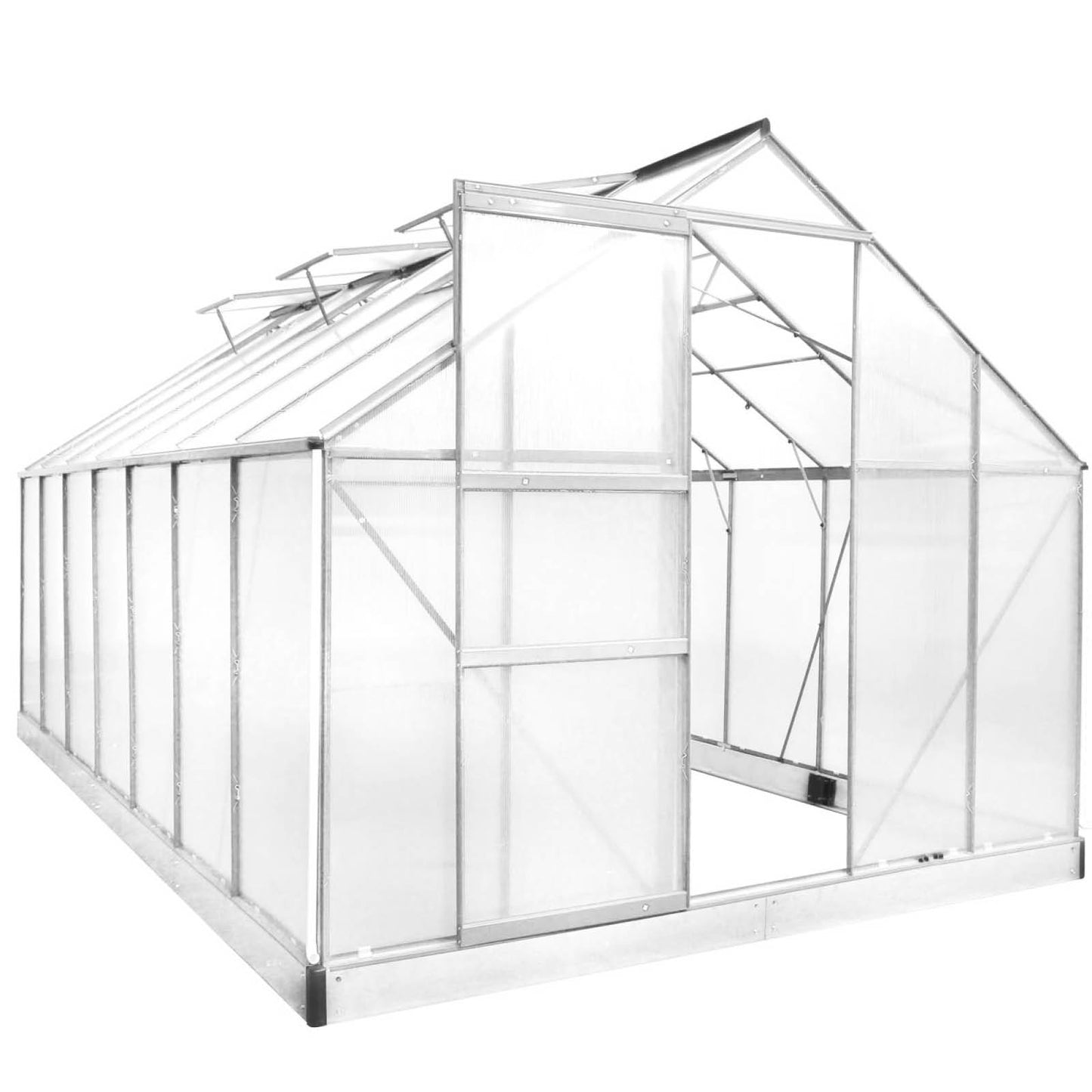 Aluminium Gewächshaus 430x250x205