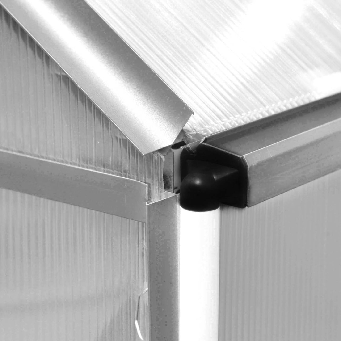 Aluminium Gewächshaus 430x250x205