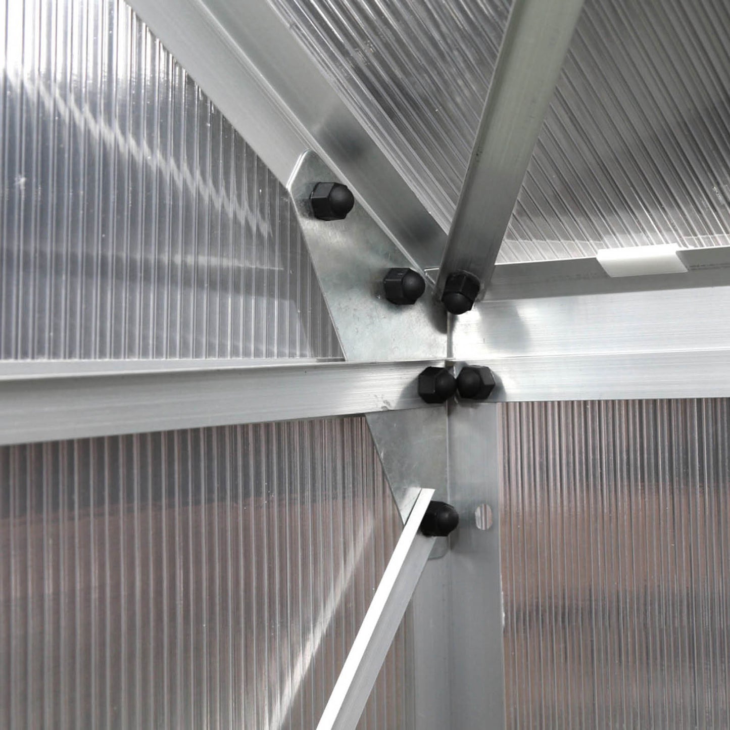 Aluminium Gewächshaus 430x250x205