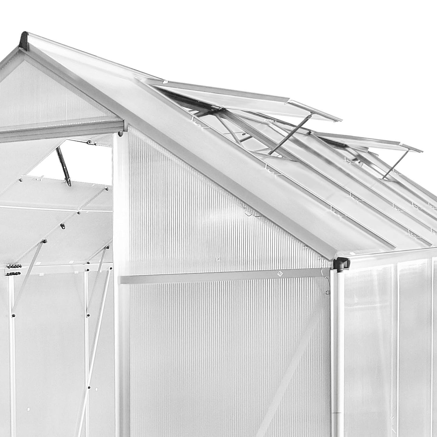 Aluminium Gewächshaus 380x190x195