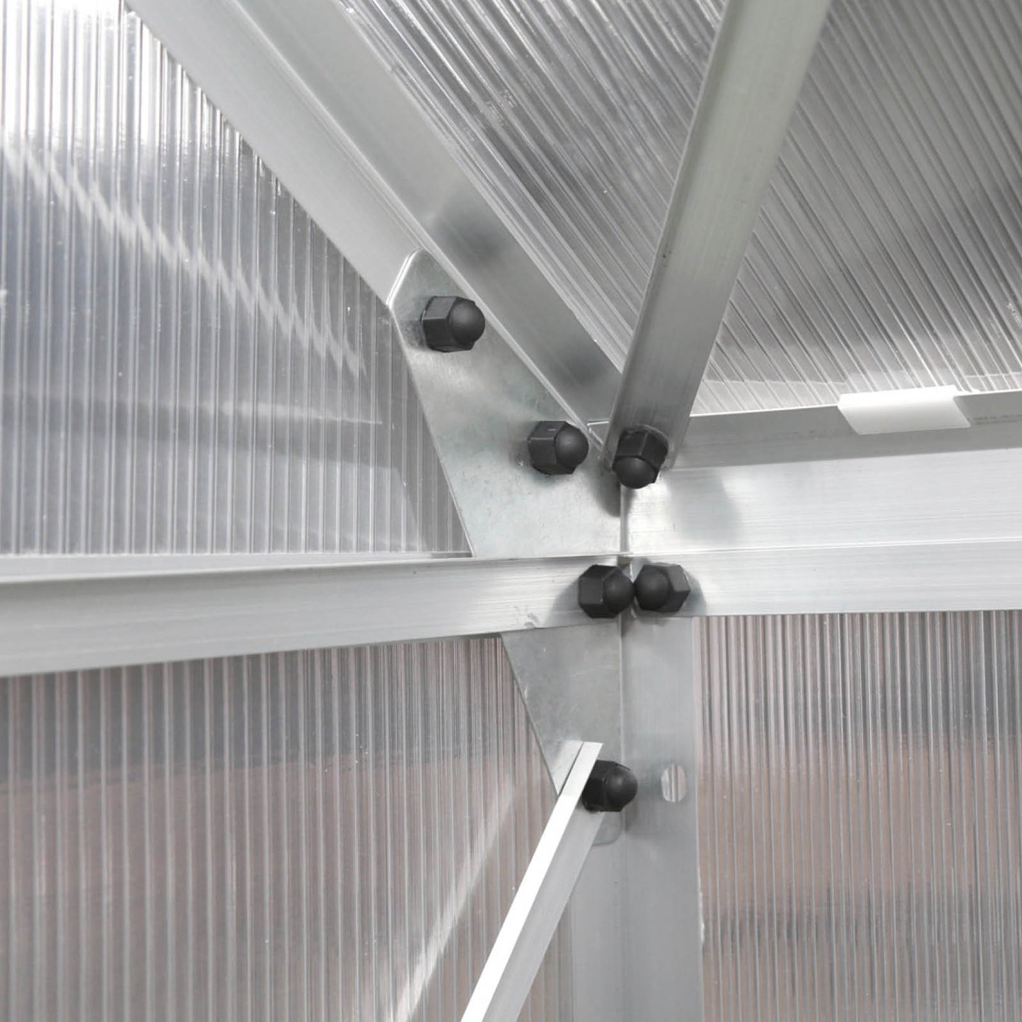 Aluminium Gewächshaus 380x190x195