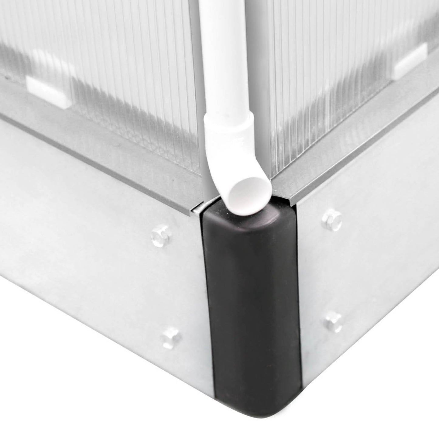 Aluminium Gewächshaus 380x190x195