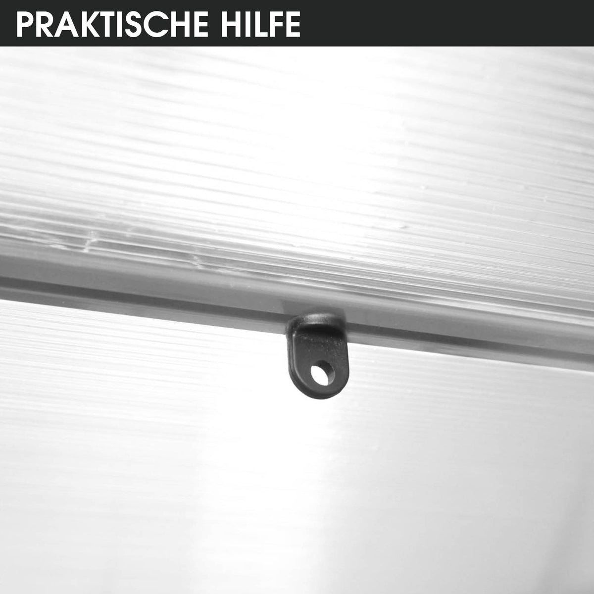 Aluminium Gewächshaus 380x250x205