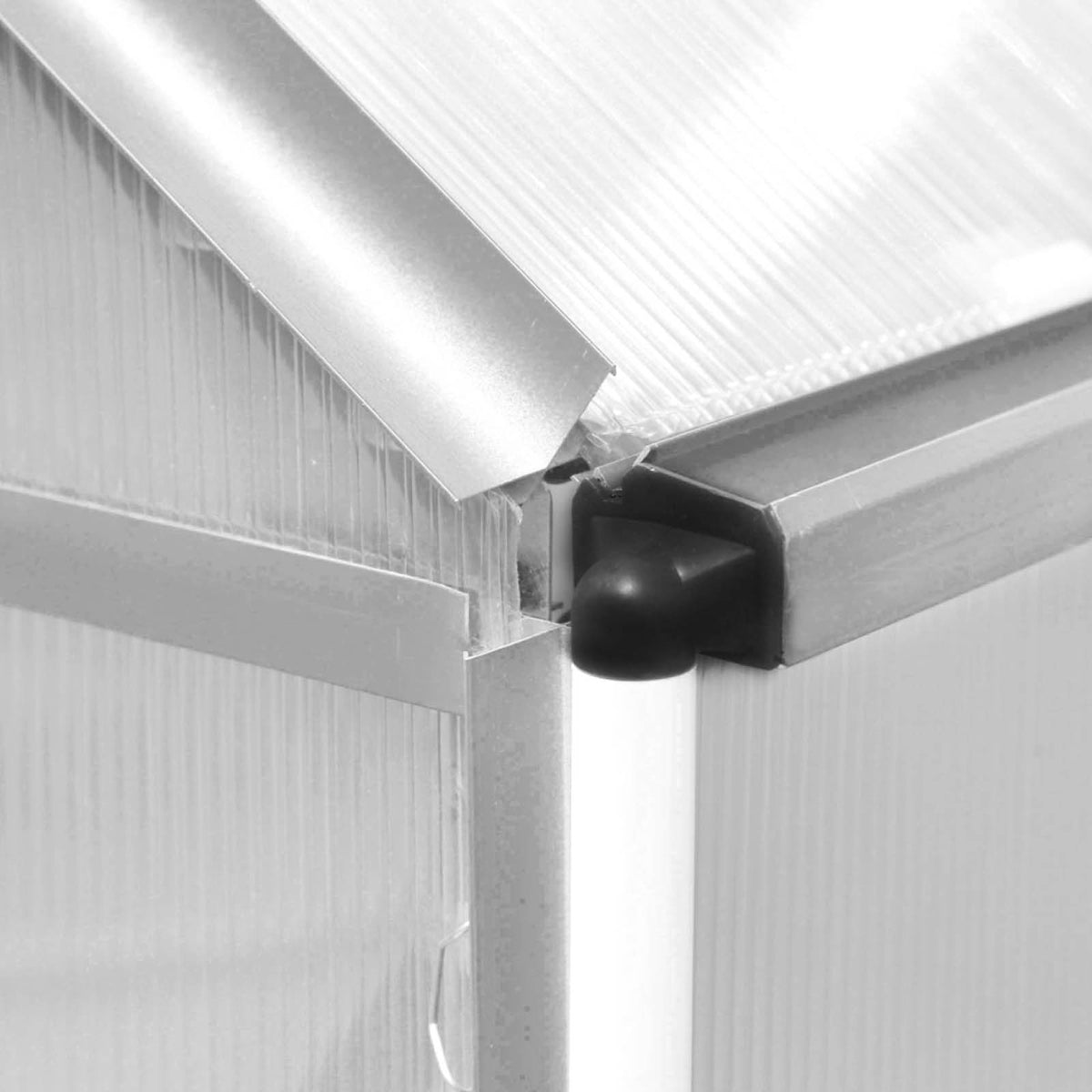 Aluminium Gewächshaus 380x250x205