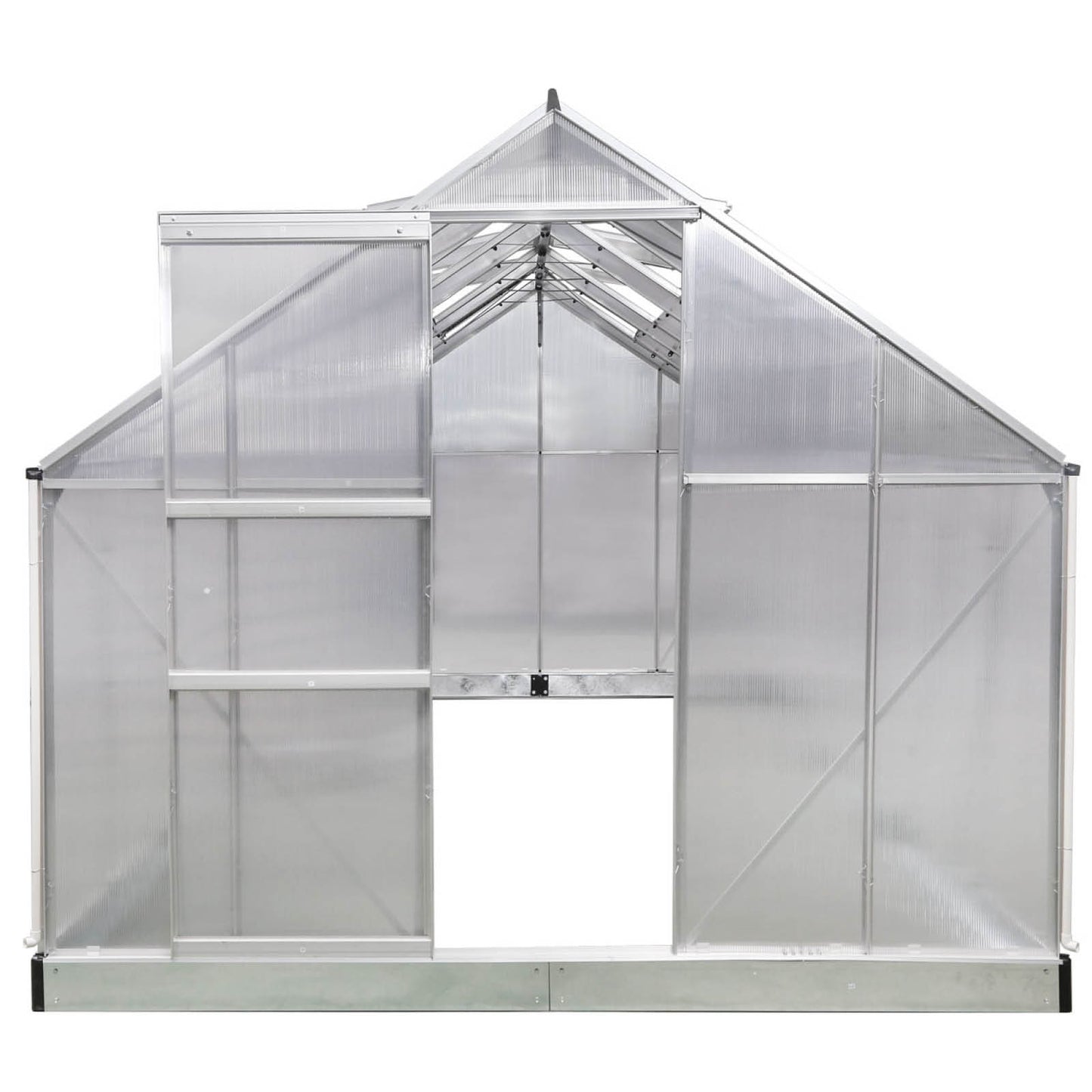 Aluminium Gewächshaus 490x250x205