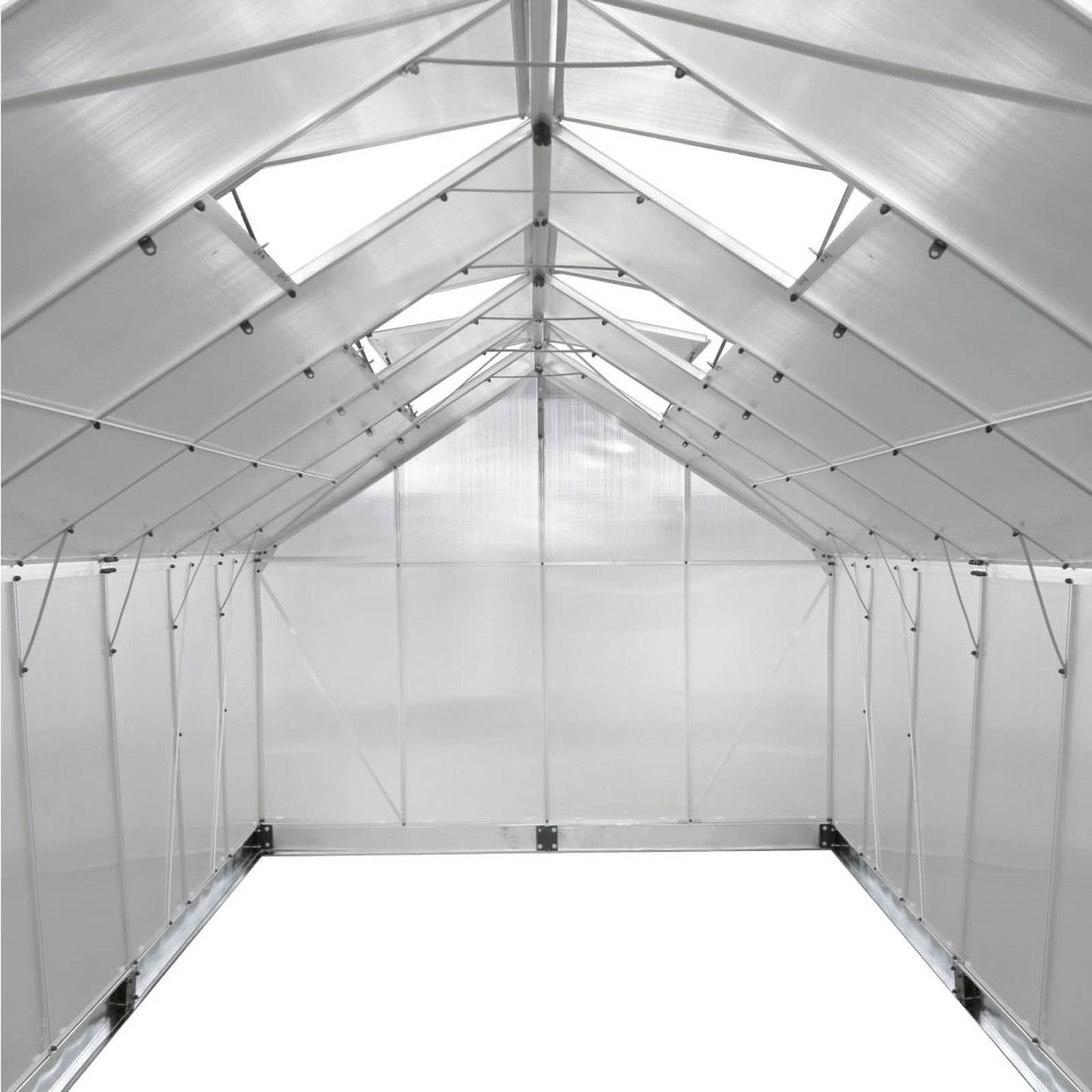 Aluminium Gewächshaus 490x250x205