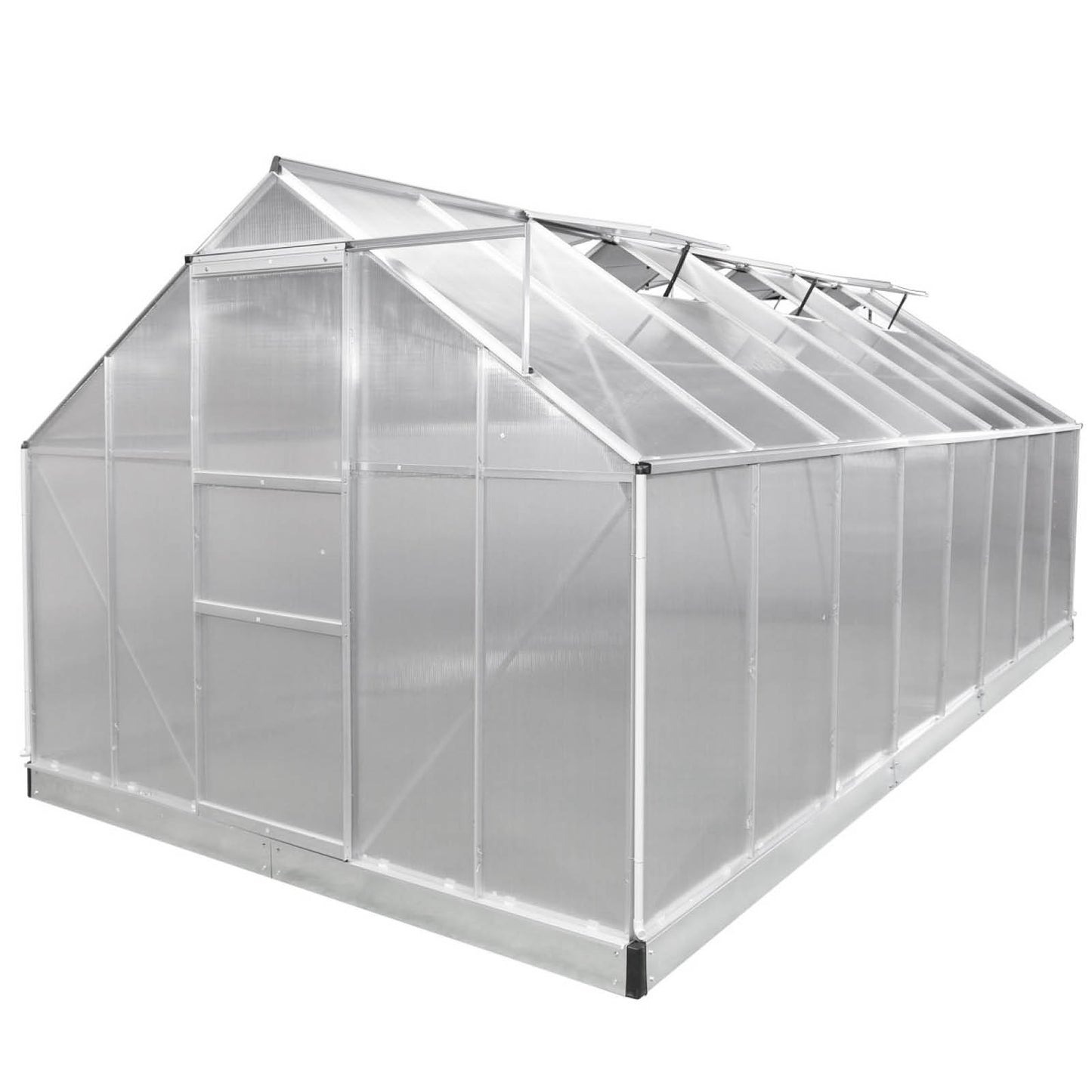 Aluminium Gewächshaus 490x250x205