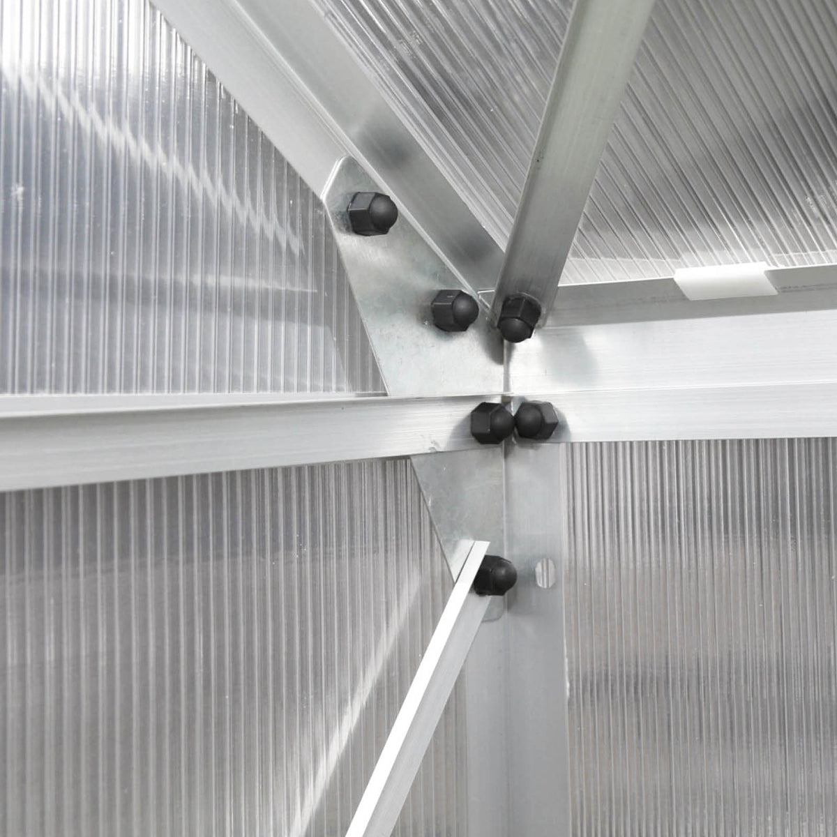 Aluminium Gewächshaus 430x250x235