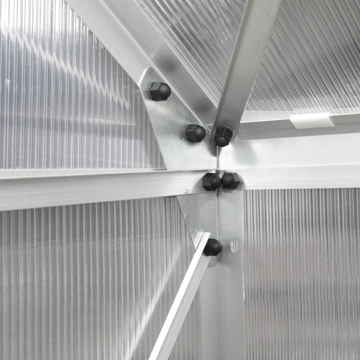 Aluminium-Gewächshaus 490x250x235