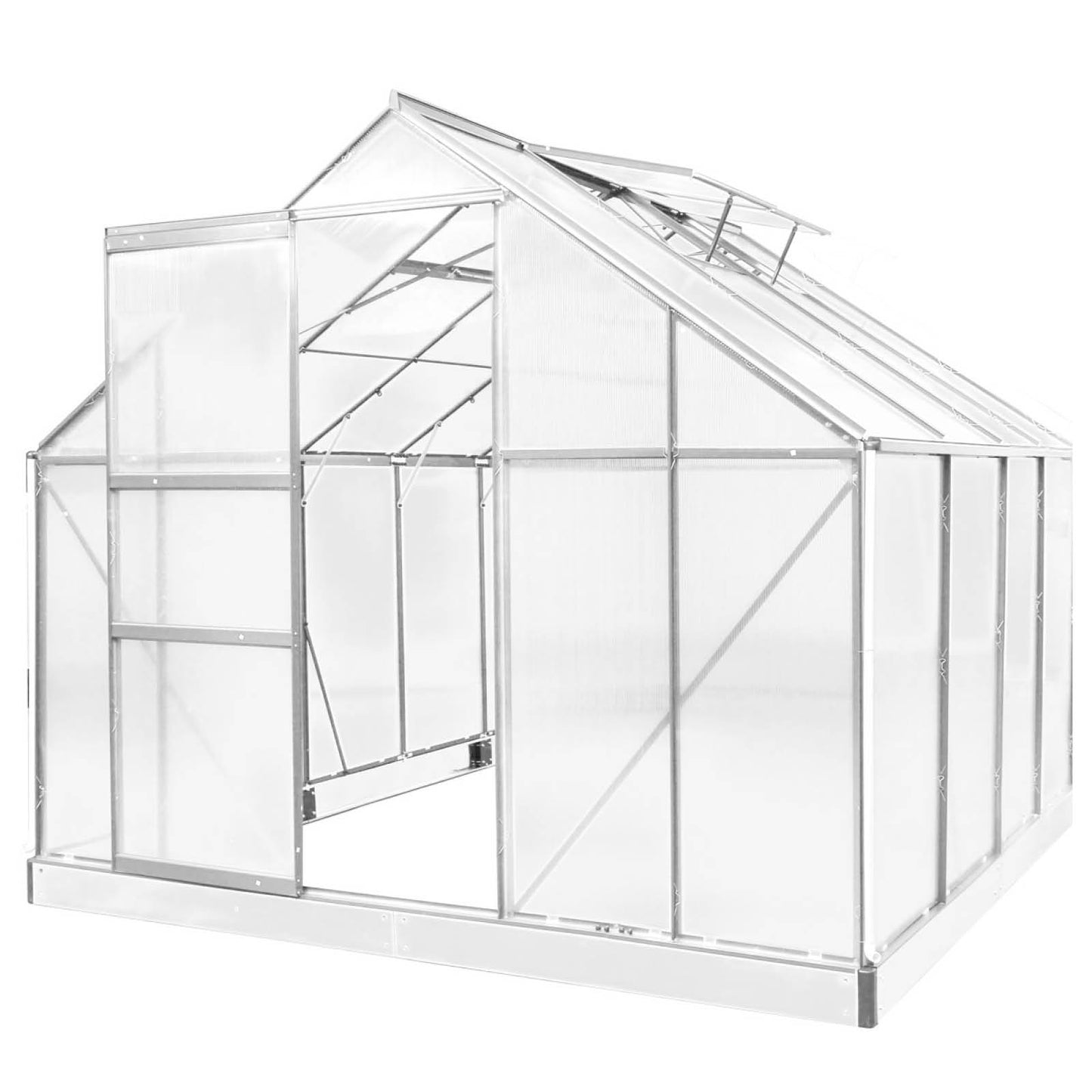 Aluminium-Gewächshaus 250x250x205