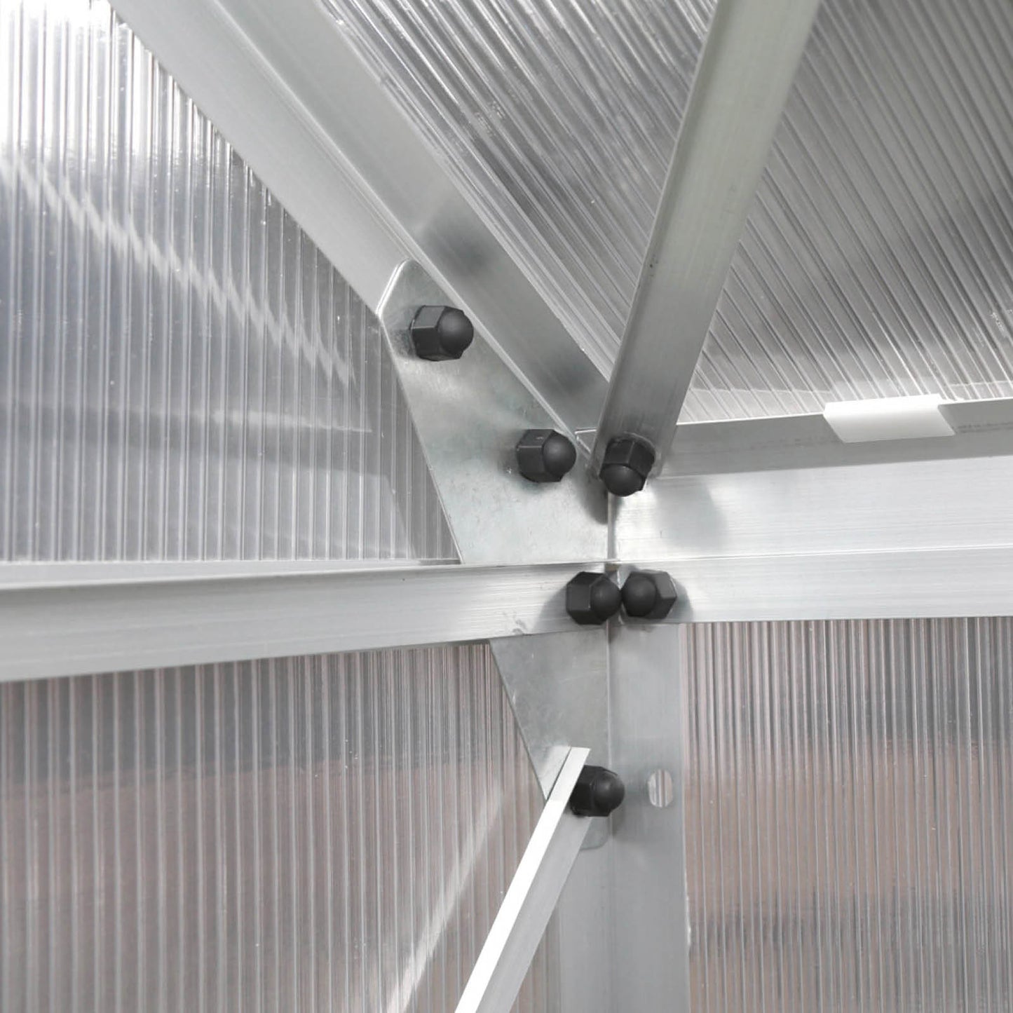 Aluminium-Gewächshaus 250x250x205