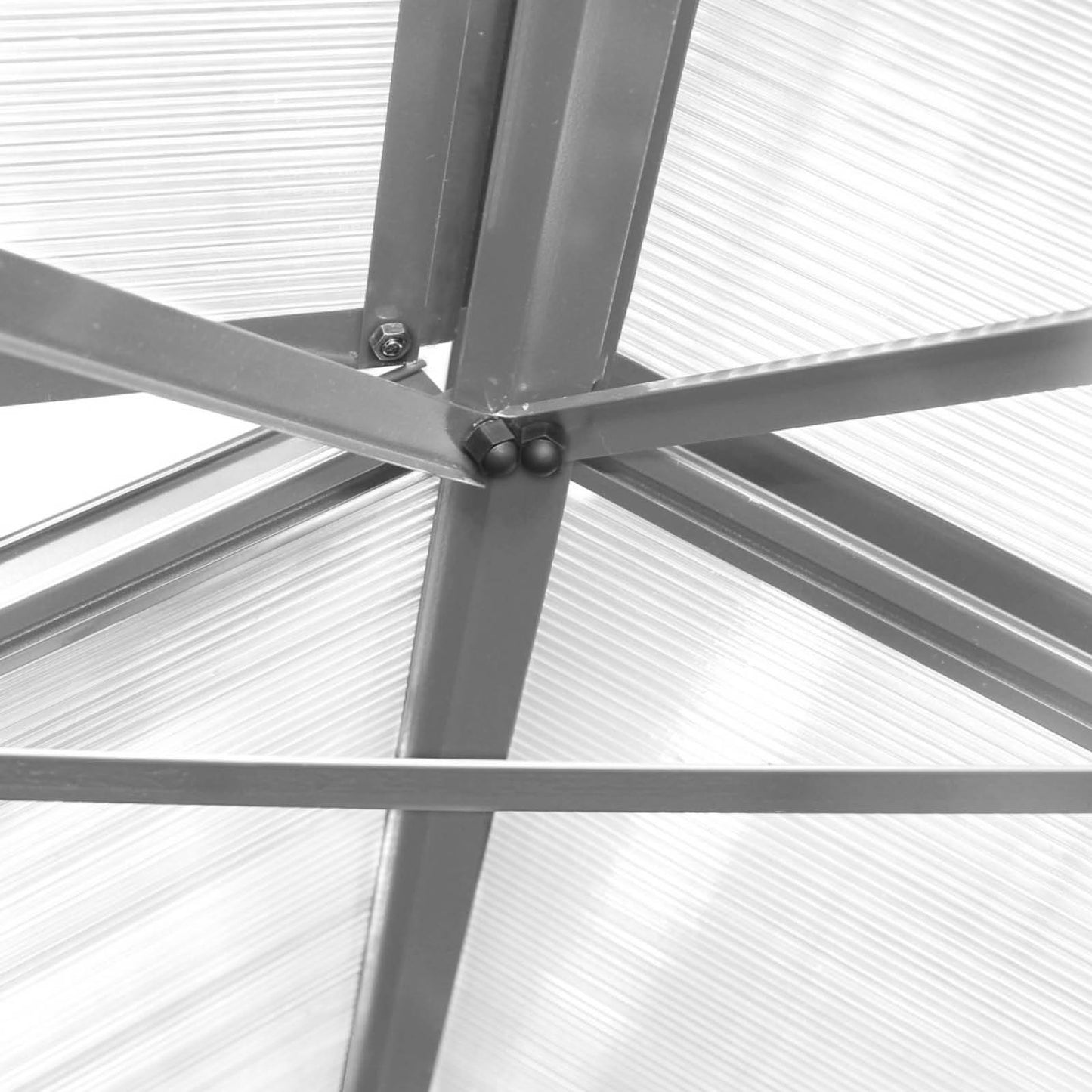 Aluminium-Gewächshaus 250x250x205