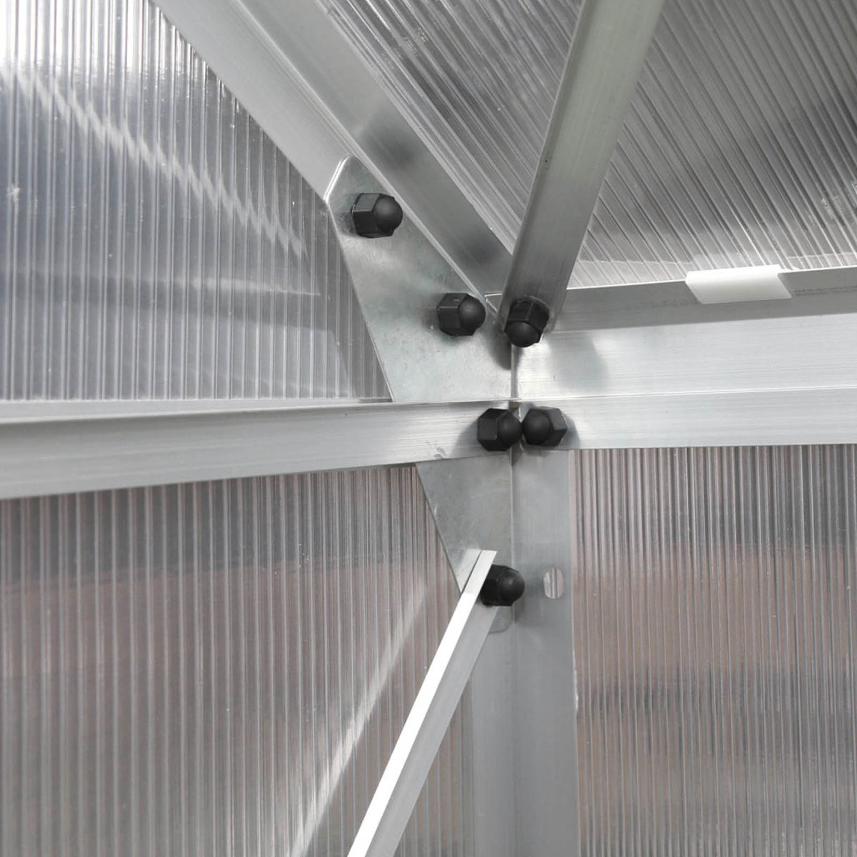 Aluminium-Gewächshaus 380x250x235