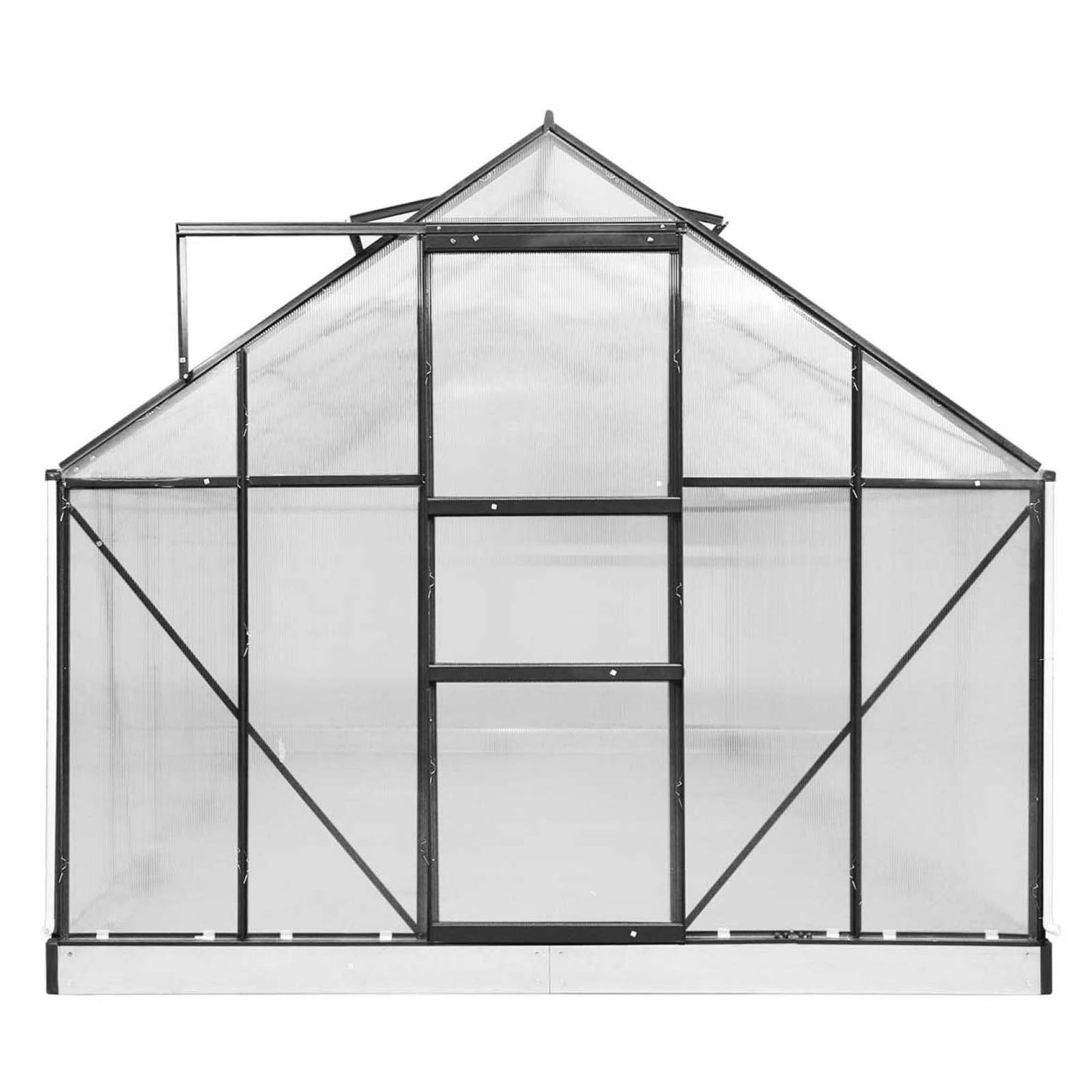 Aluminium-Gewächshaus 250x250x205 anthrazit