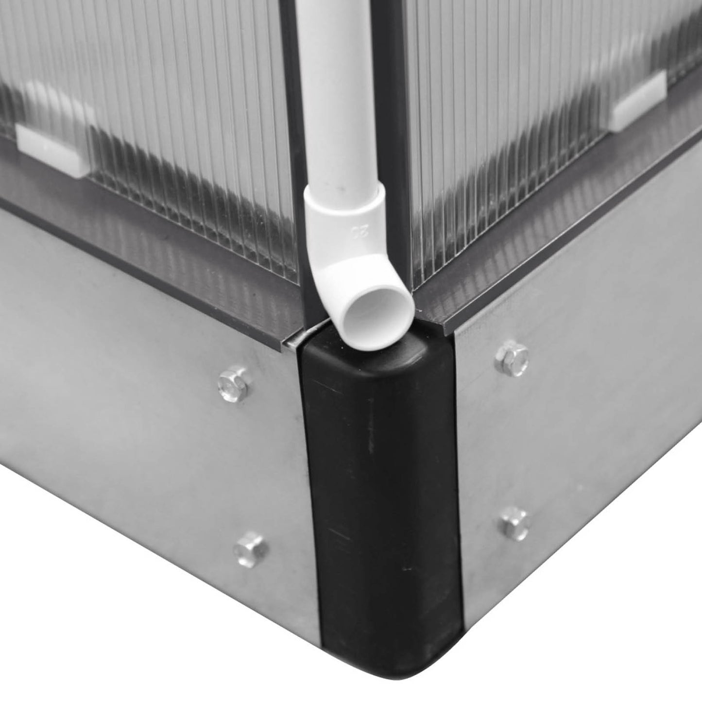 Aluminium-Gewächshaus 310x190x195 anthrazit