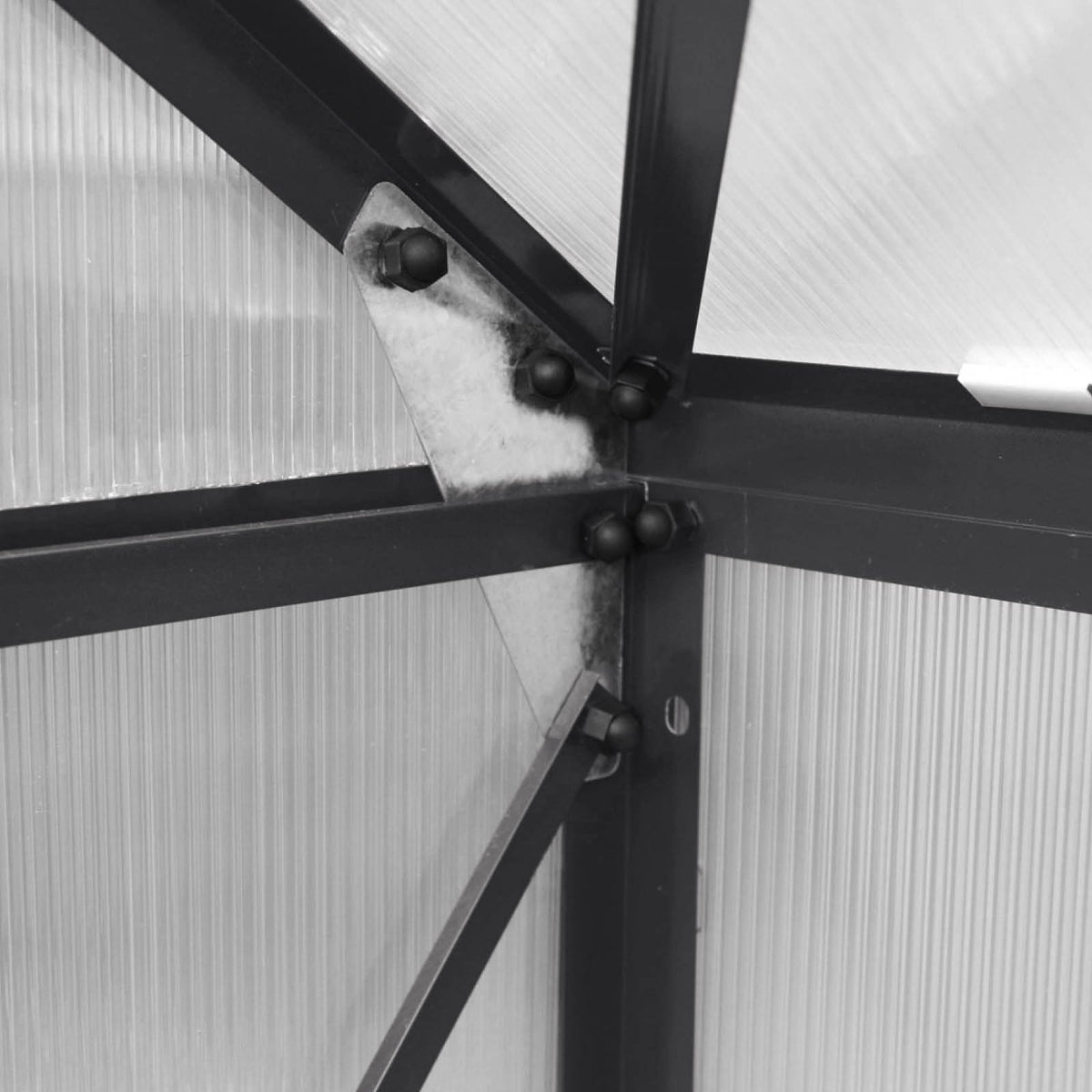 Aluminium-Gewächshaus 310x250x205 anthrazit