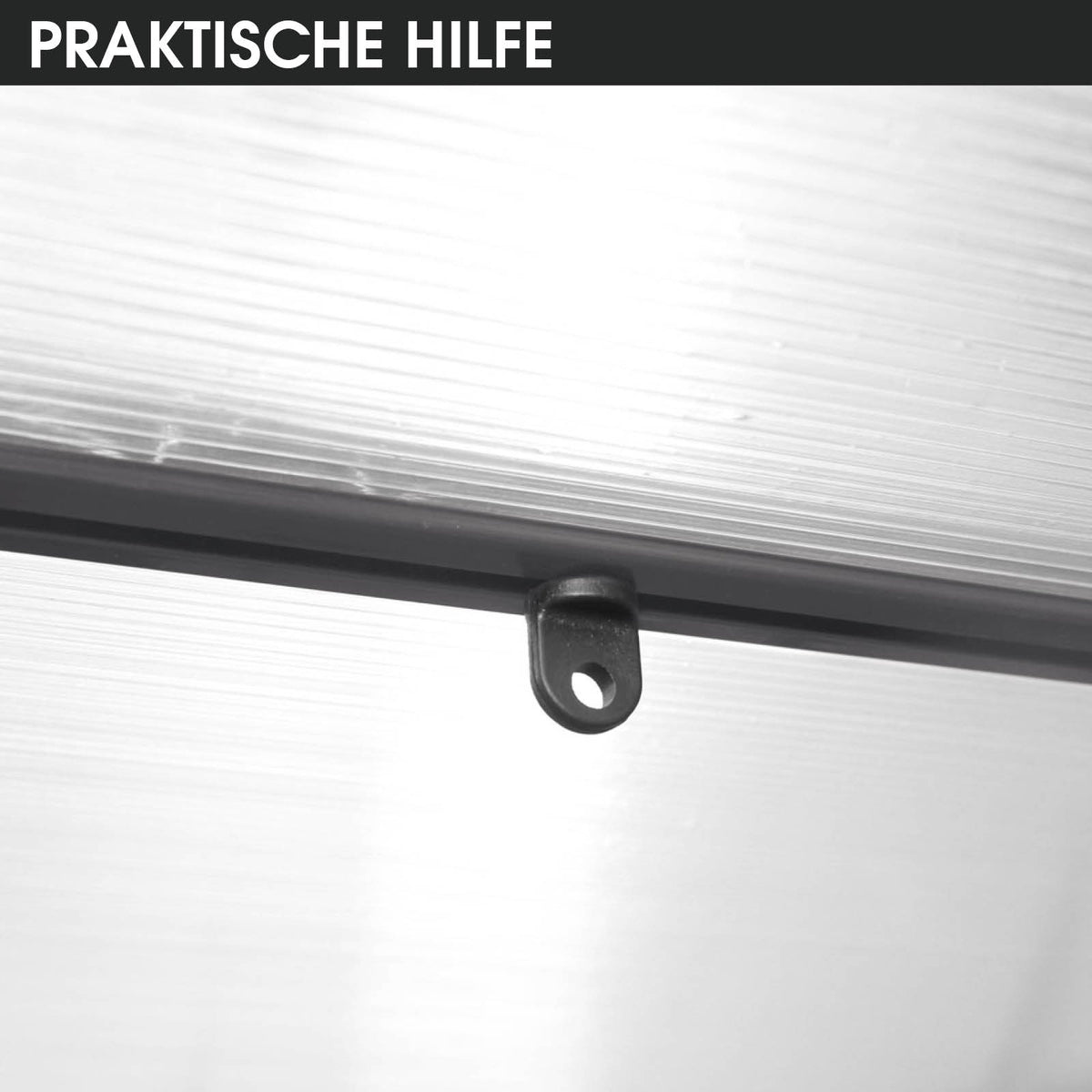 Aluminium-Gewächshaus 380x250x205 anthrazit