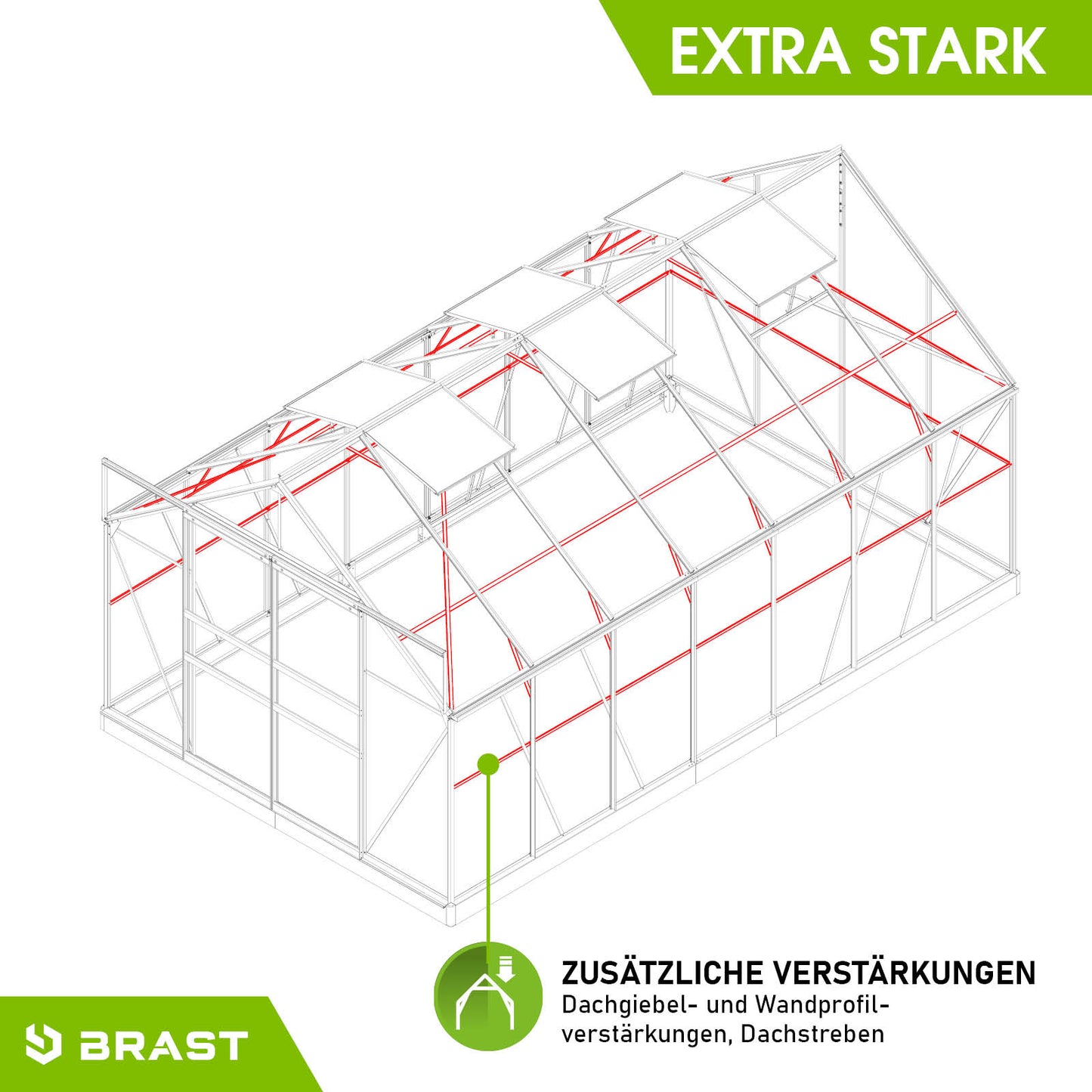 Anthrazitfarbenes Aluminium Gewächshaus 430x250x235 mit Fundament und verstärktem Rahmen, begehbares Gewächshaus für Garten, .