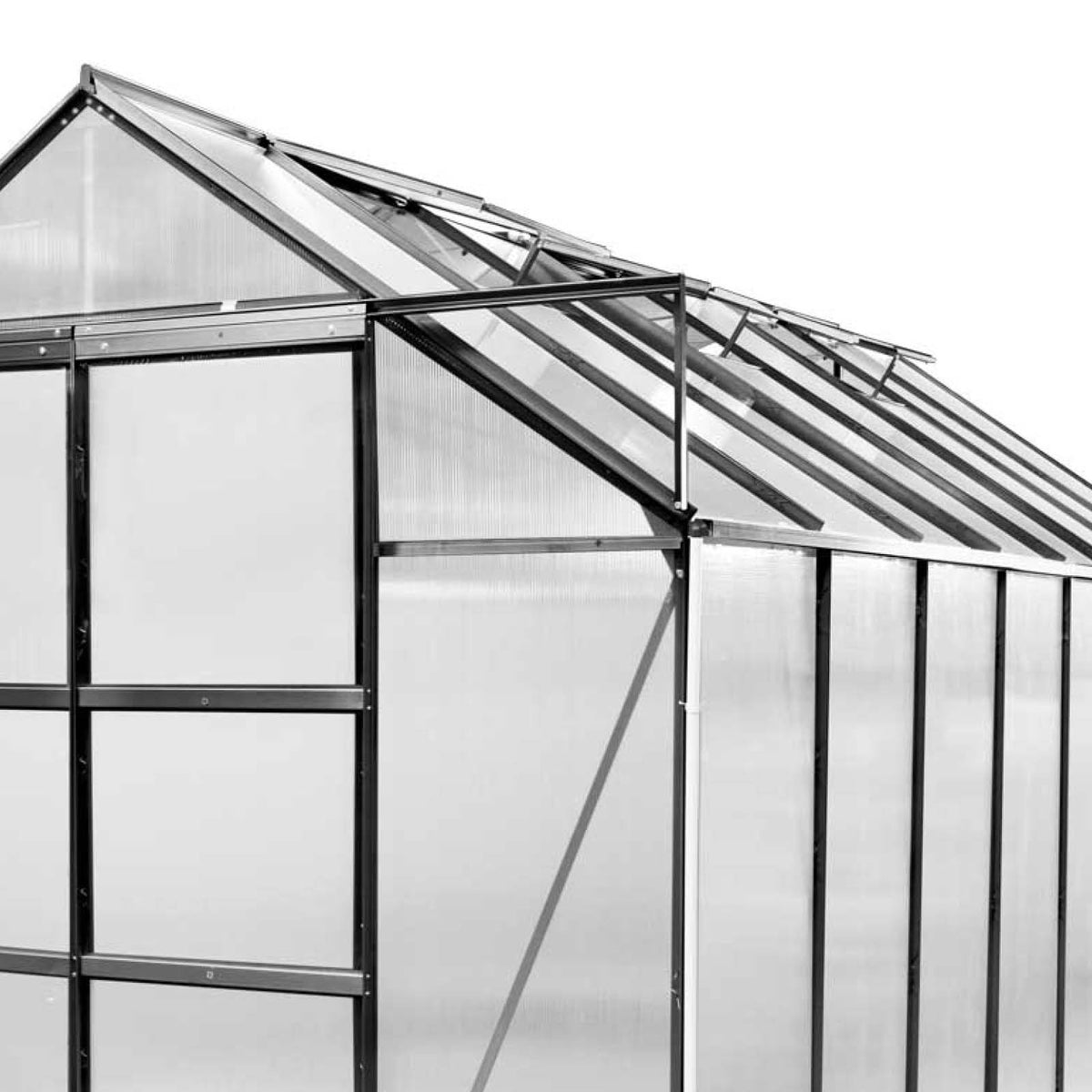 Aluminium Gewächshaus 490x250x235 anthrazit