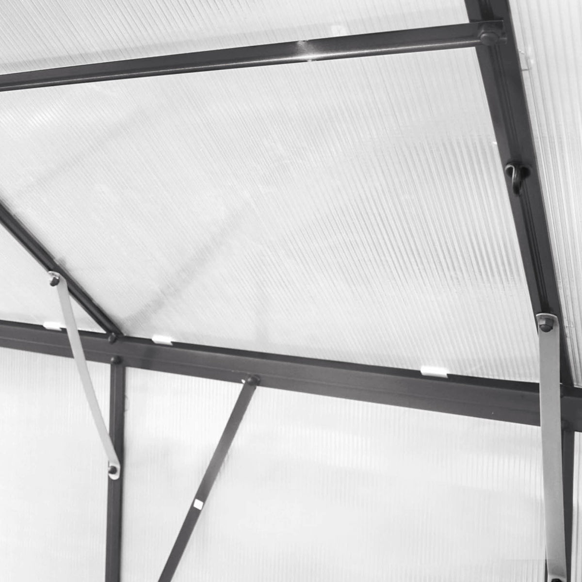Aluminium Gewächshaus 490x250x235 anthrazit