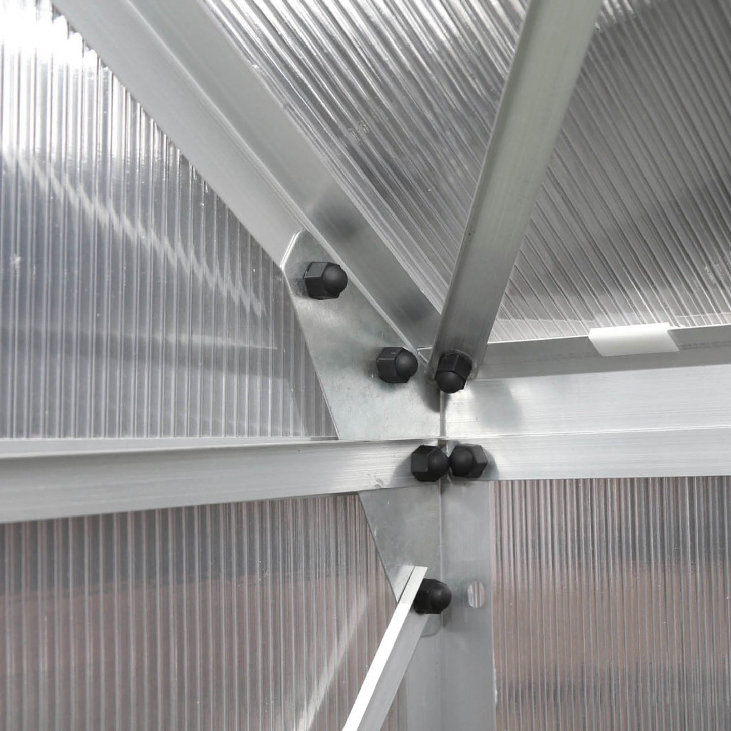 Aluminium Gewächshaus 130x190x195