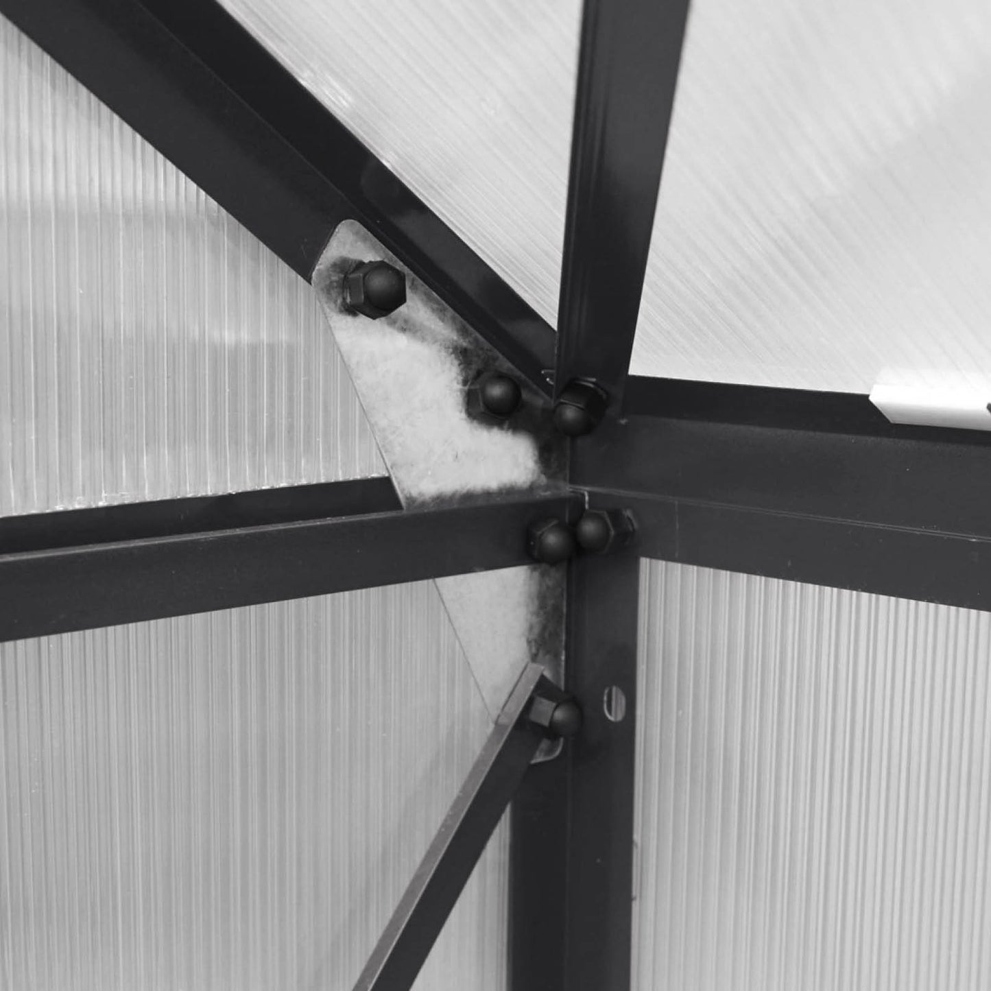 Aluminium Gewächshaus 130x190x195 anthrazit