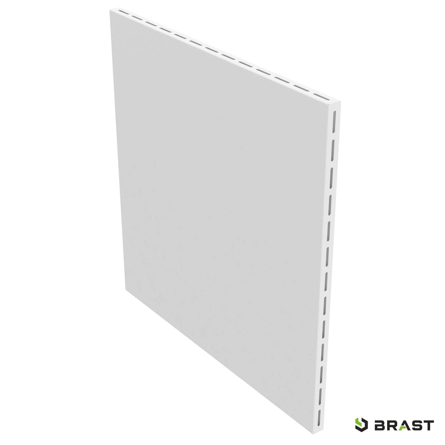 Weiße flache Hybrid-Infrarotheizung ISP-HB 450 mit glatter Oberfläche und schmalem Profil.