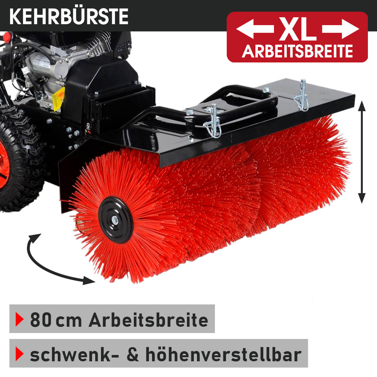 BRAST 4in1 Benzin Kehrmaschine 4100 ESTART
