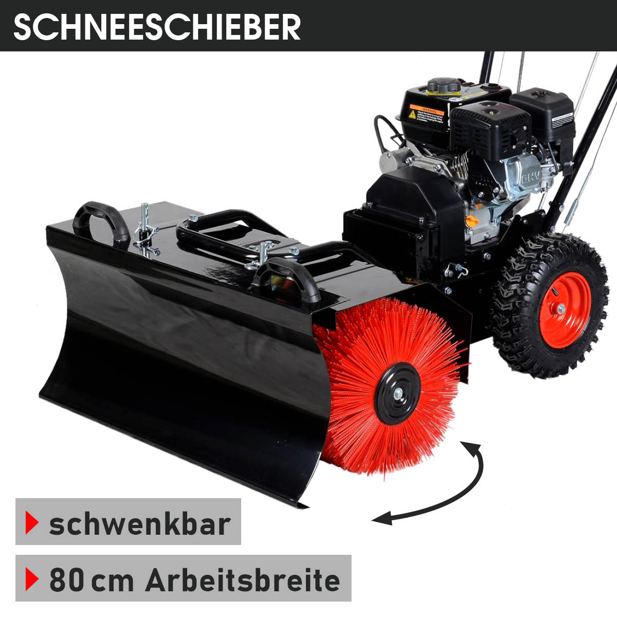 BRAST 4in1 Benzin Kehrmaschine 4100 ESTART