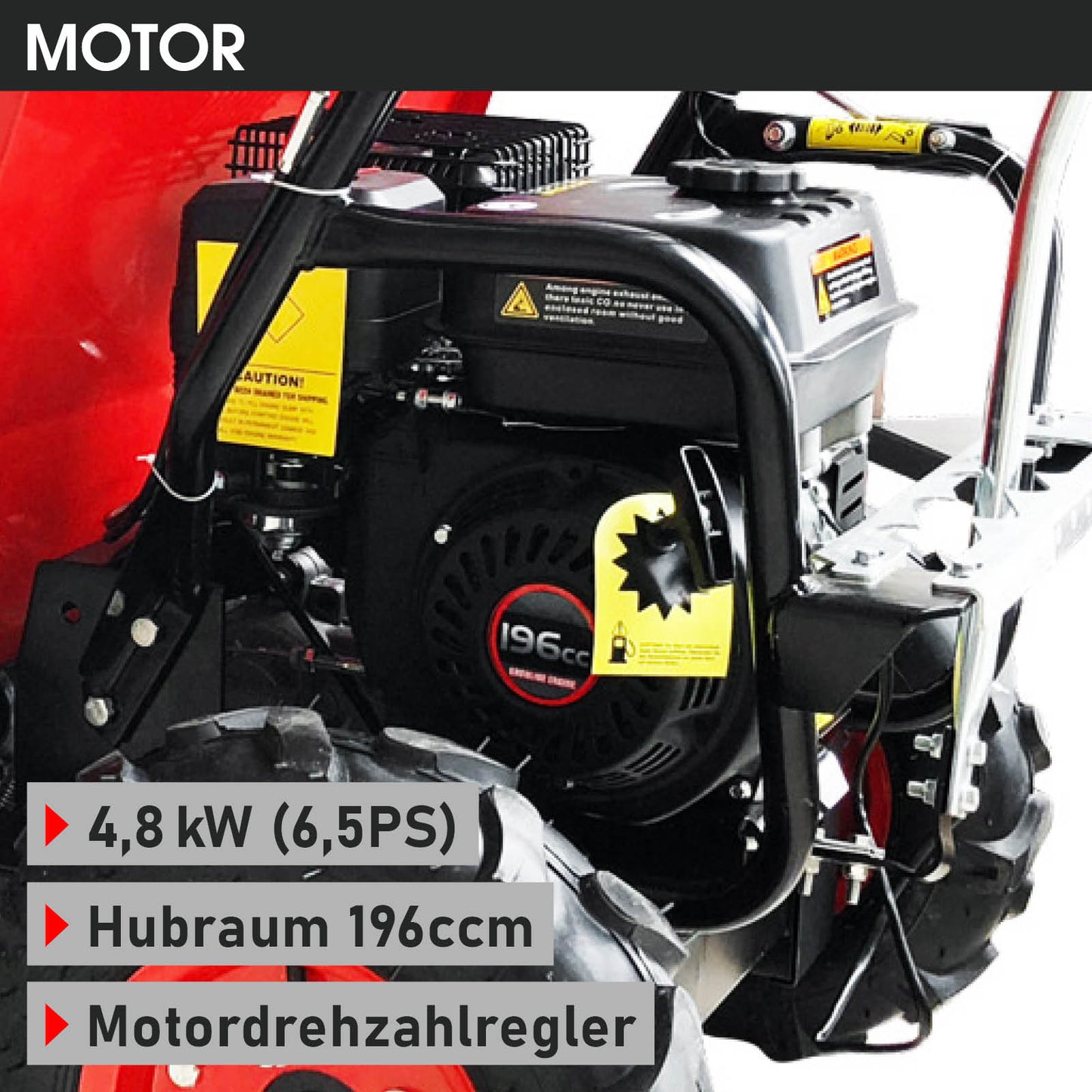 BRAST Benzin Motorschubkarre 6500