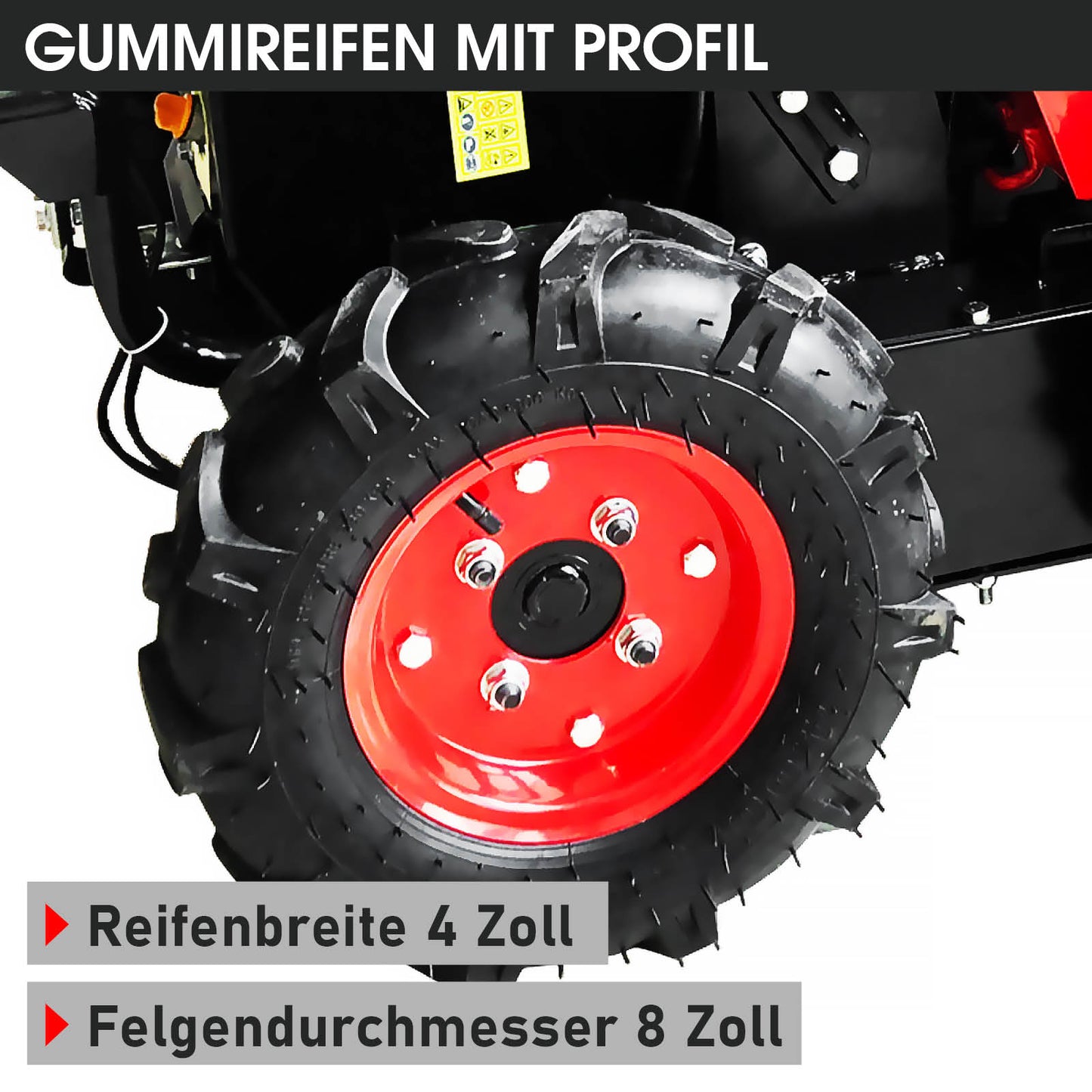 BRAST Benzin Motorschubkarre 6500
