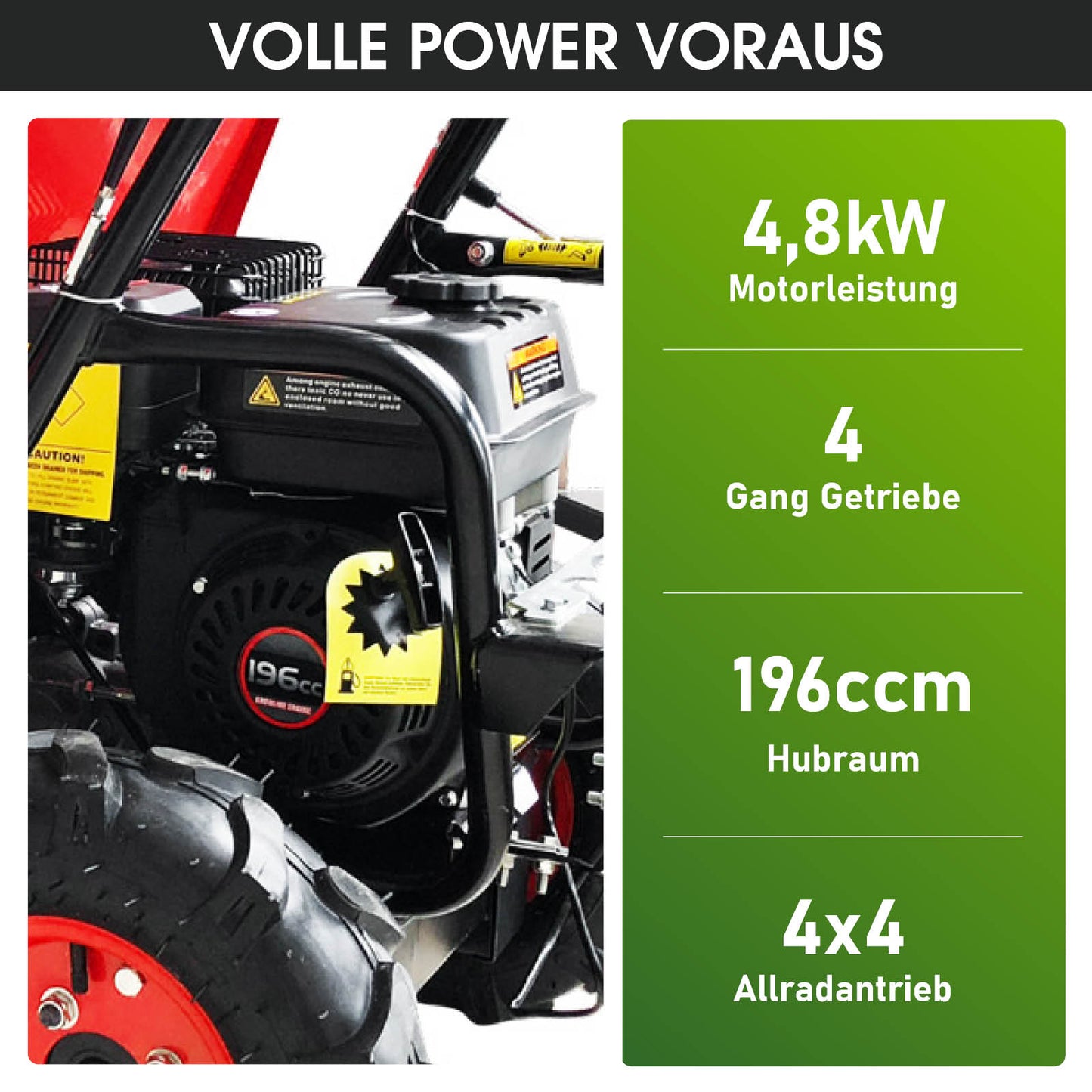 BRAST Benzin Motorschubkarre 6500