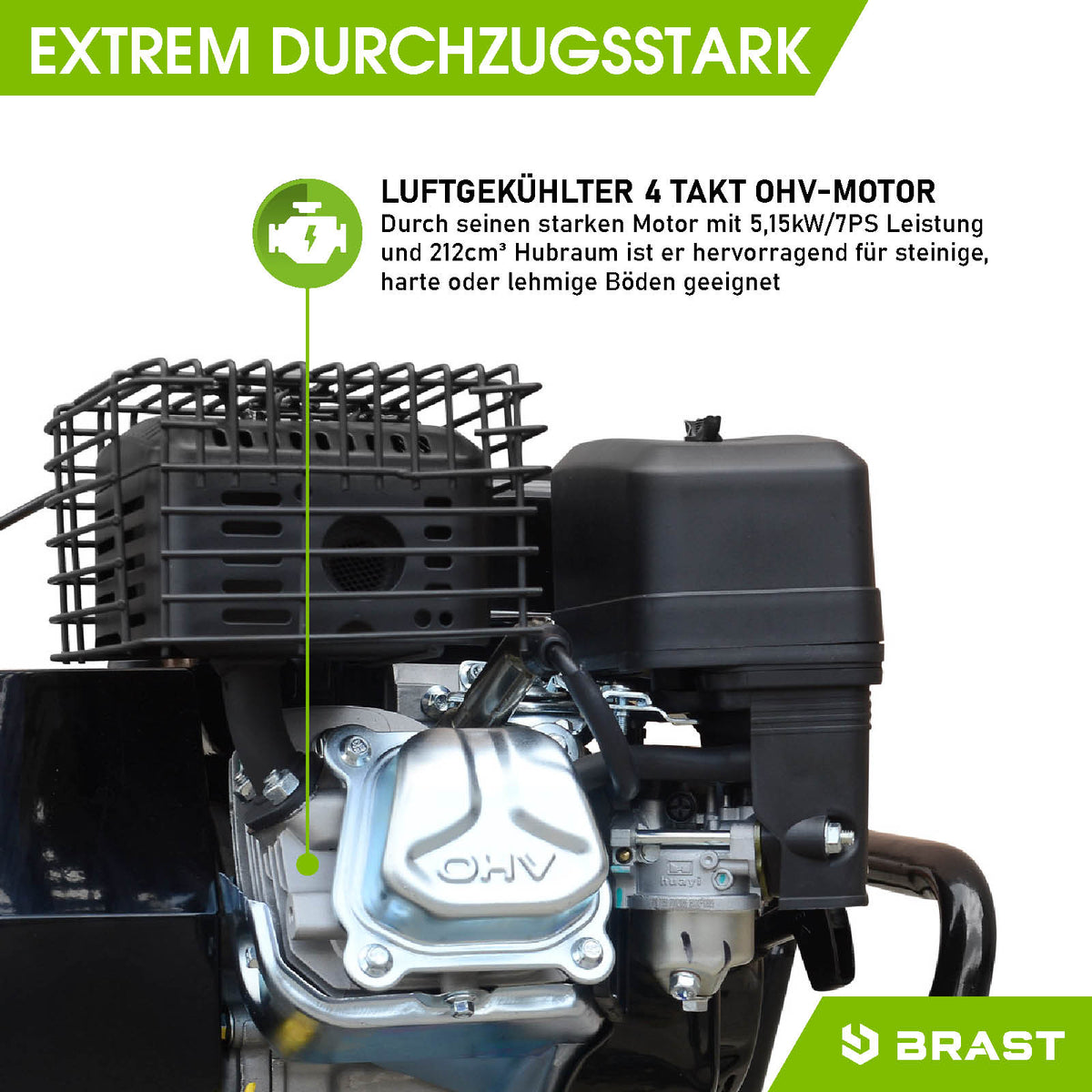 BRAST Benzin Motorhacke 7000