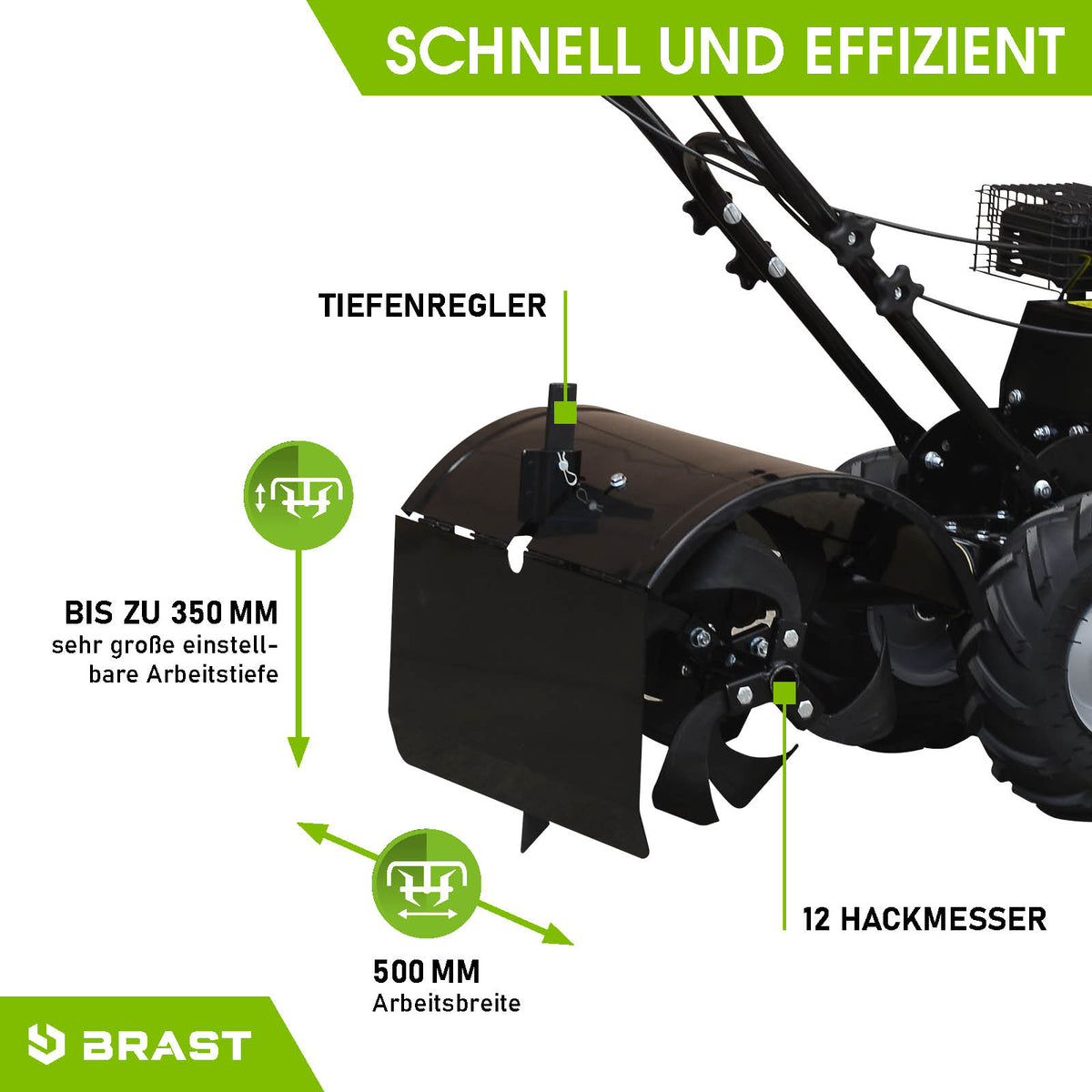 BRAST Benzin Motorhacke 7000
