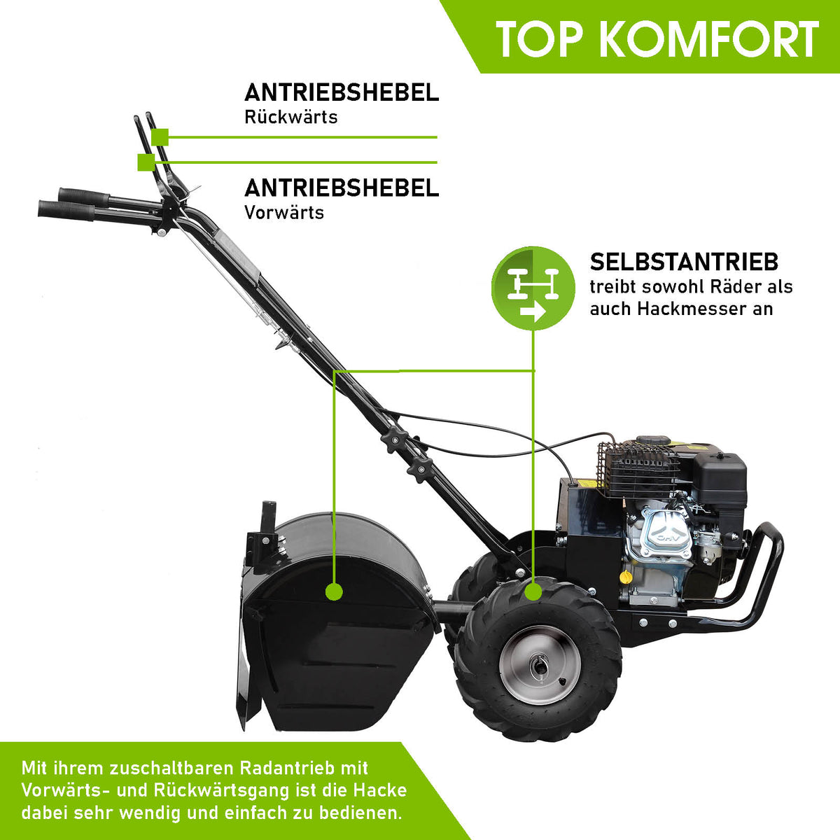 BRAST Benzin Motorhacke 7000