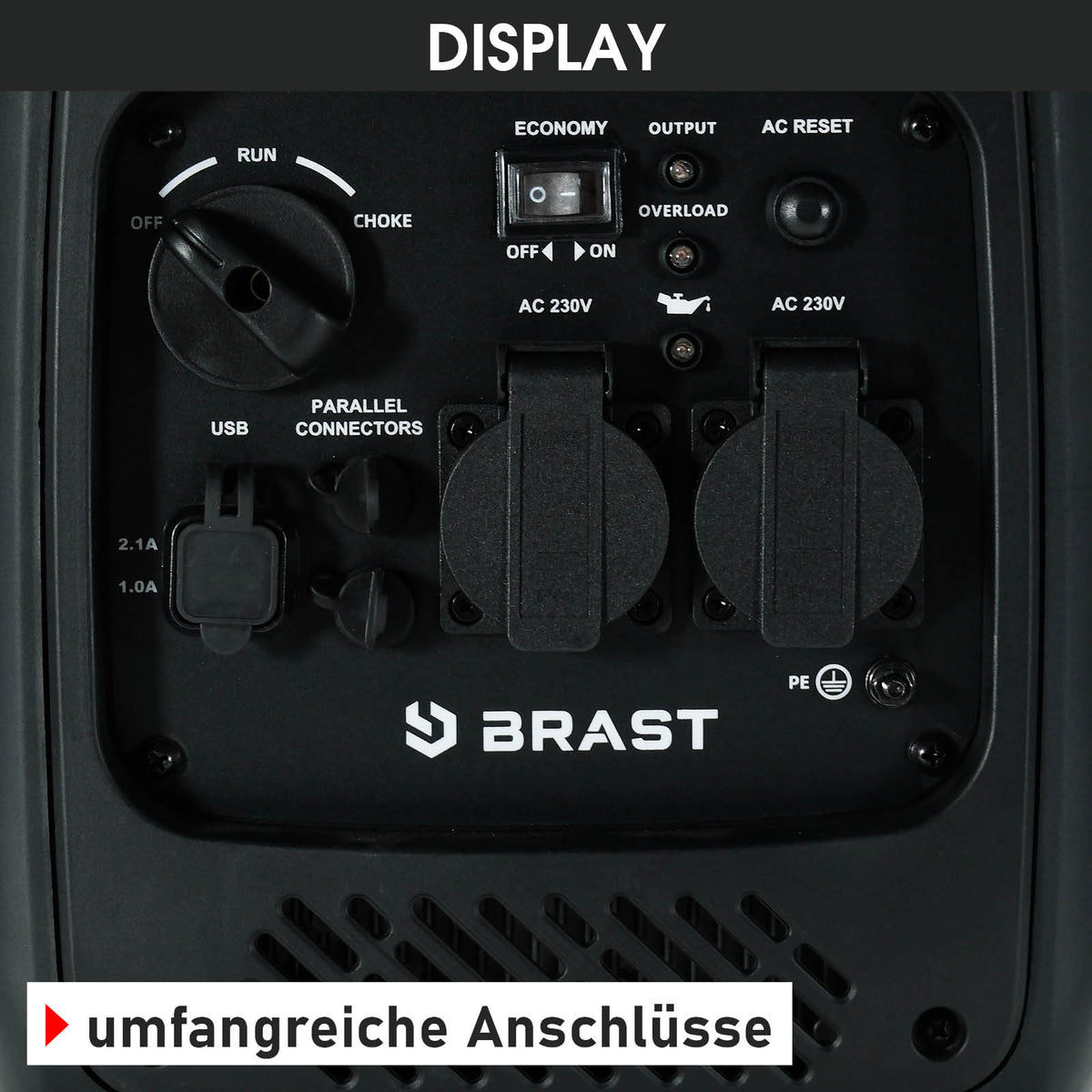 BRAST Benzin Inverter Stromerzeuger 2000 W