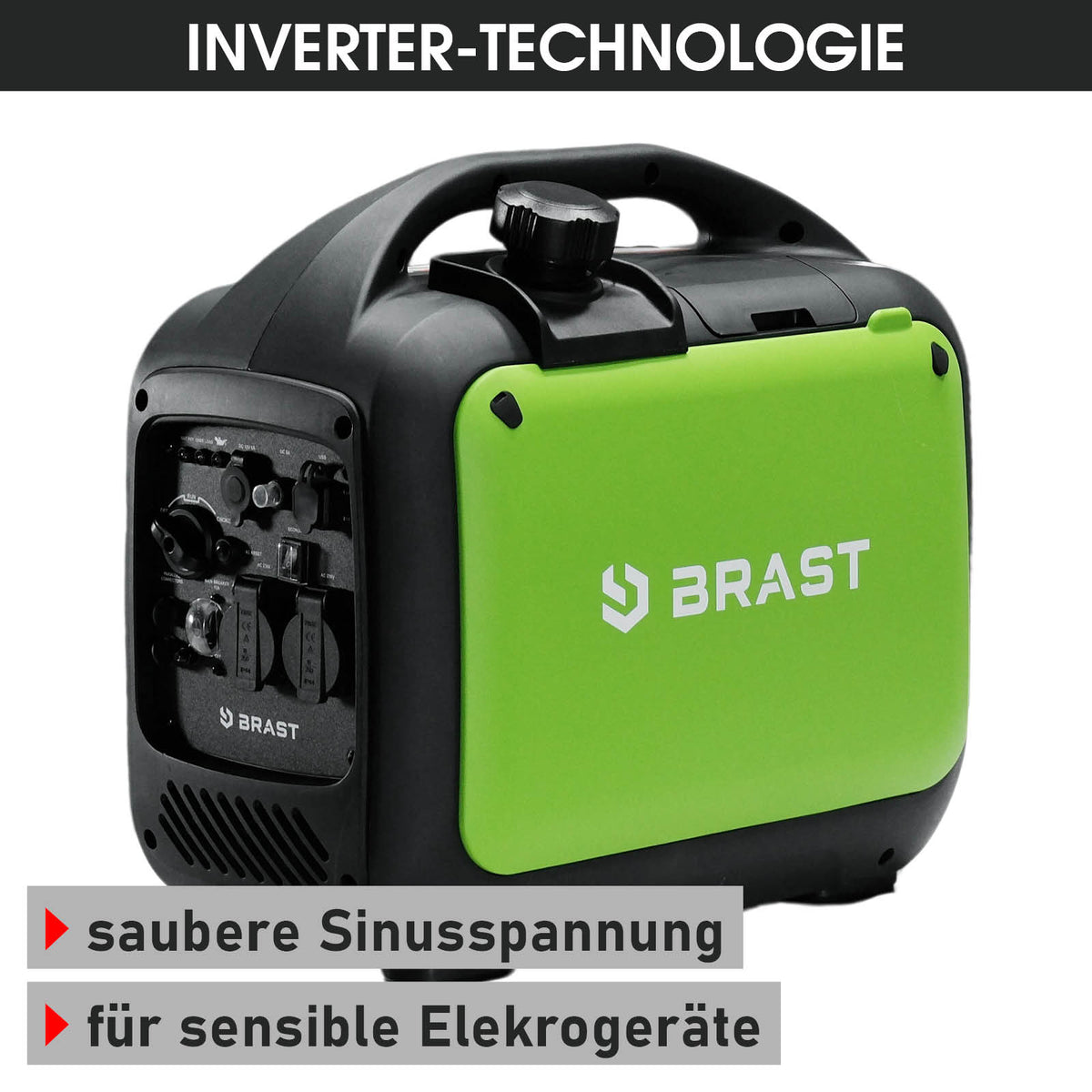 BRAST Benzin Inverter Stromerzeuger 3200 W