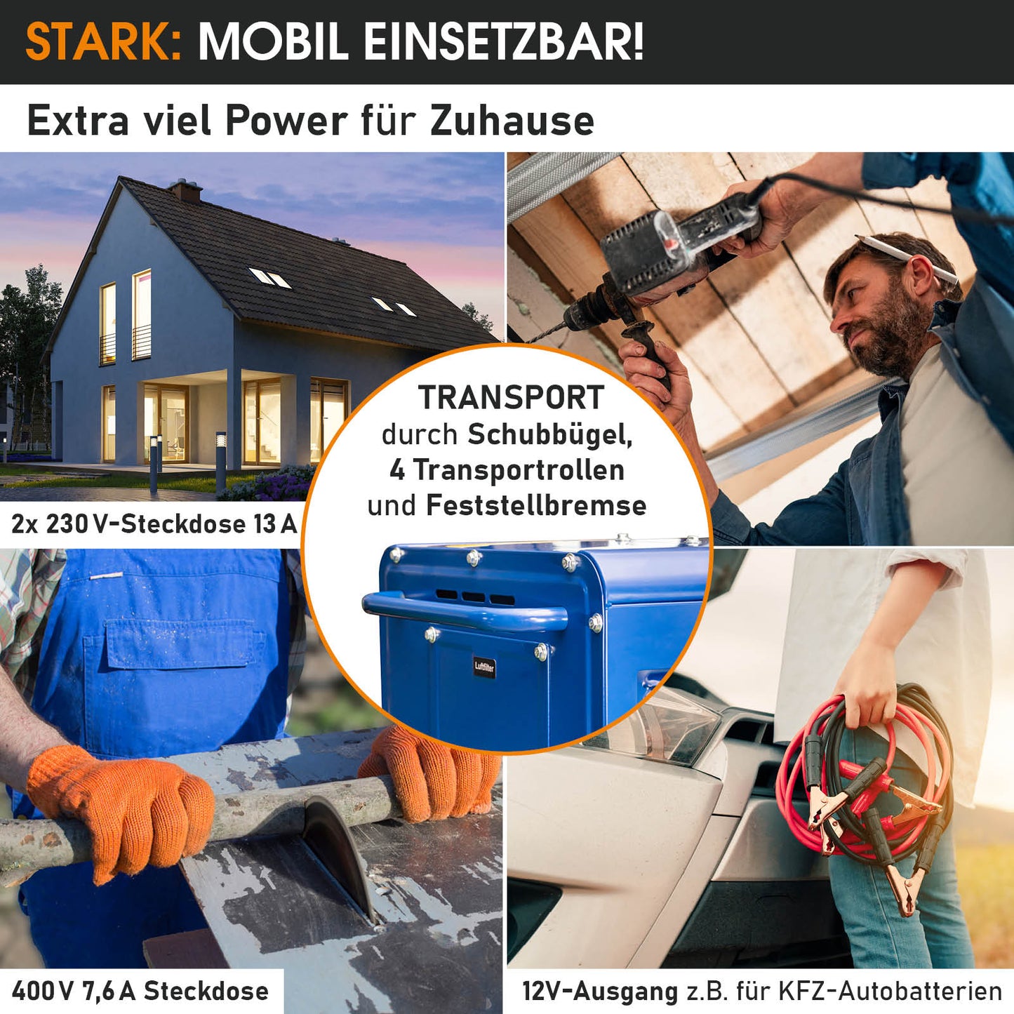 Diesel Generator Stromerzeuger 6000