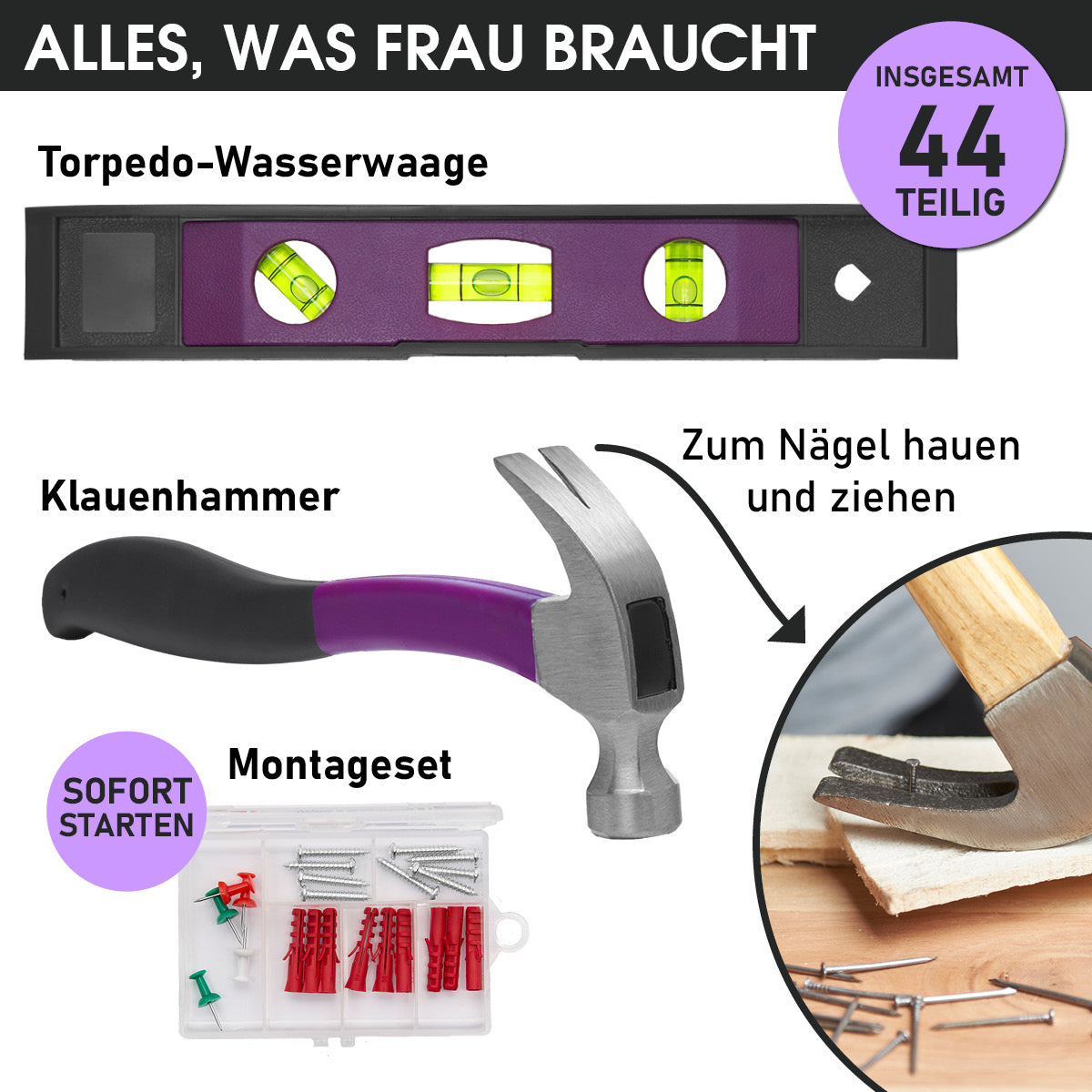 Werkzeugkoffer Set 44tlg.
