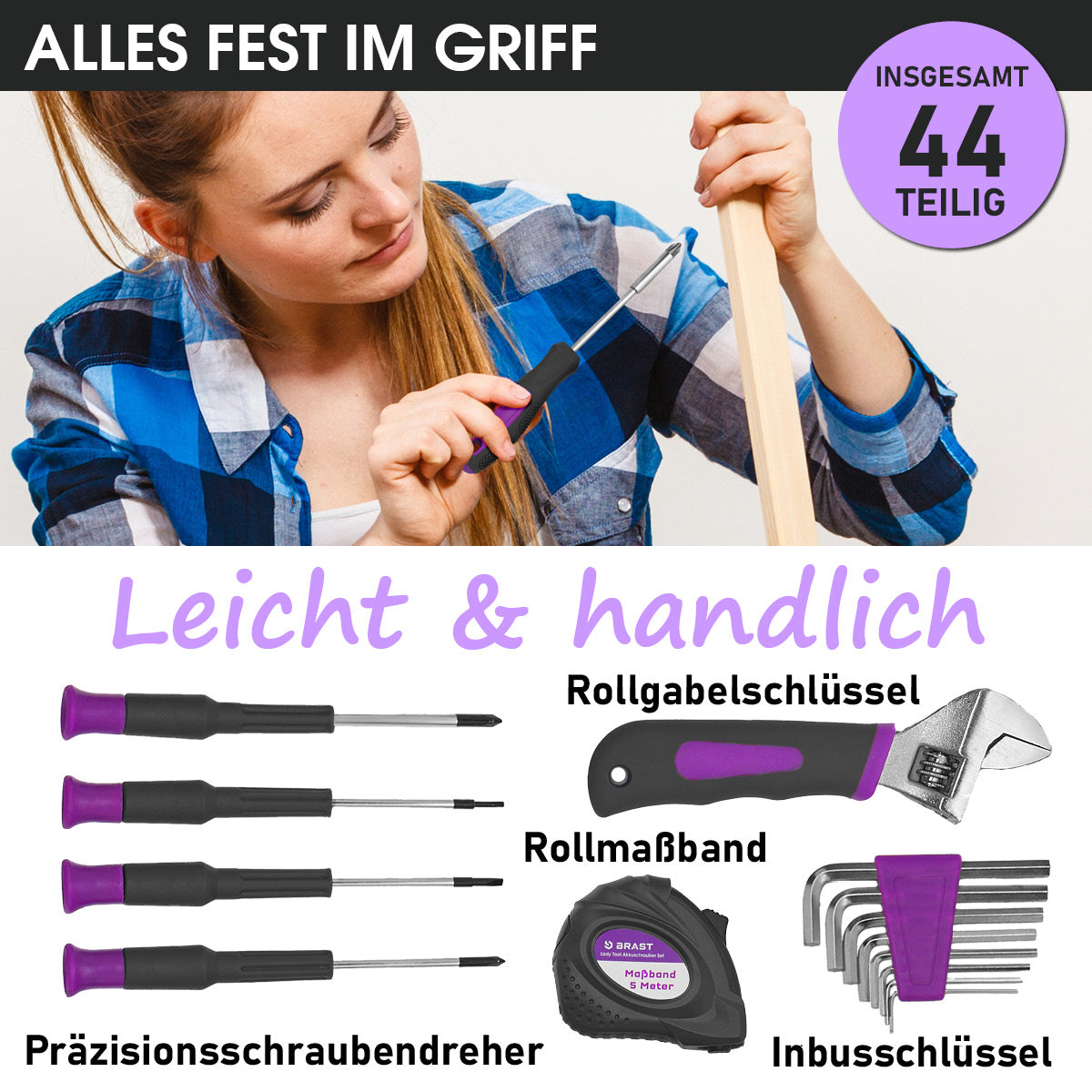 Werkzeugkoffer Set 44tlg.