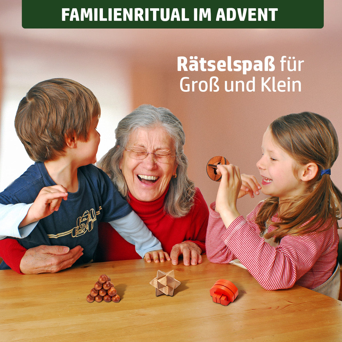 Adventskalender für die ganze Familie zum gemeinsamen Rätseln