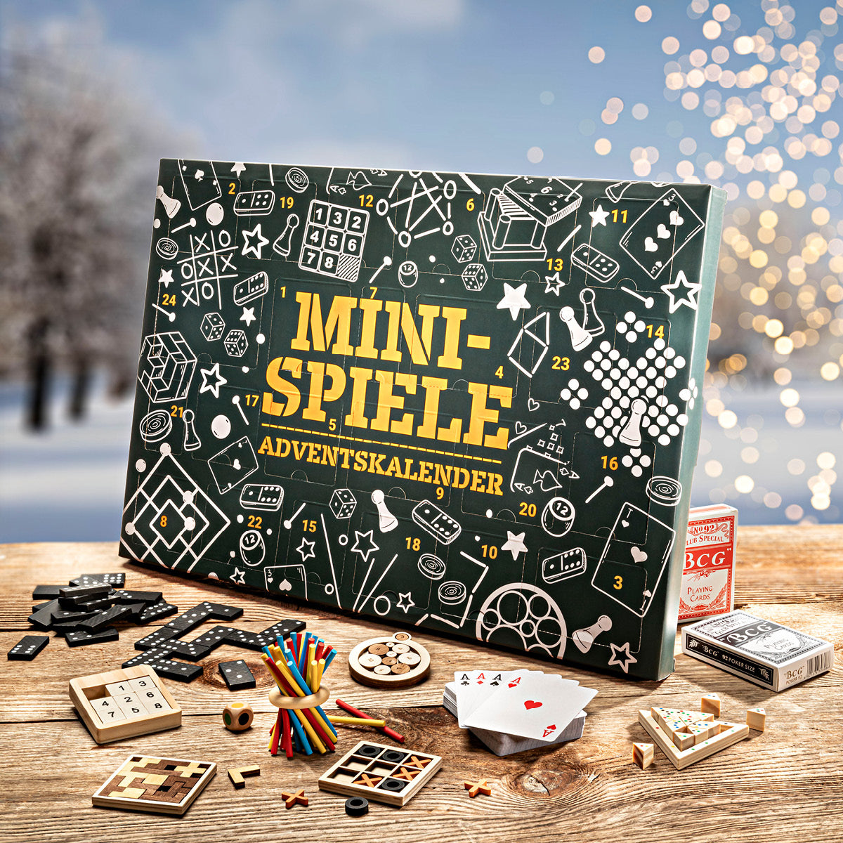 Adventskalender für Erwachsene mit 24 Mini-Spielen