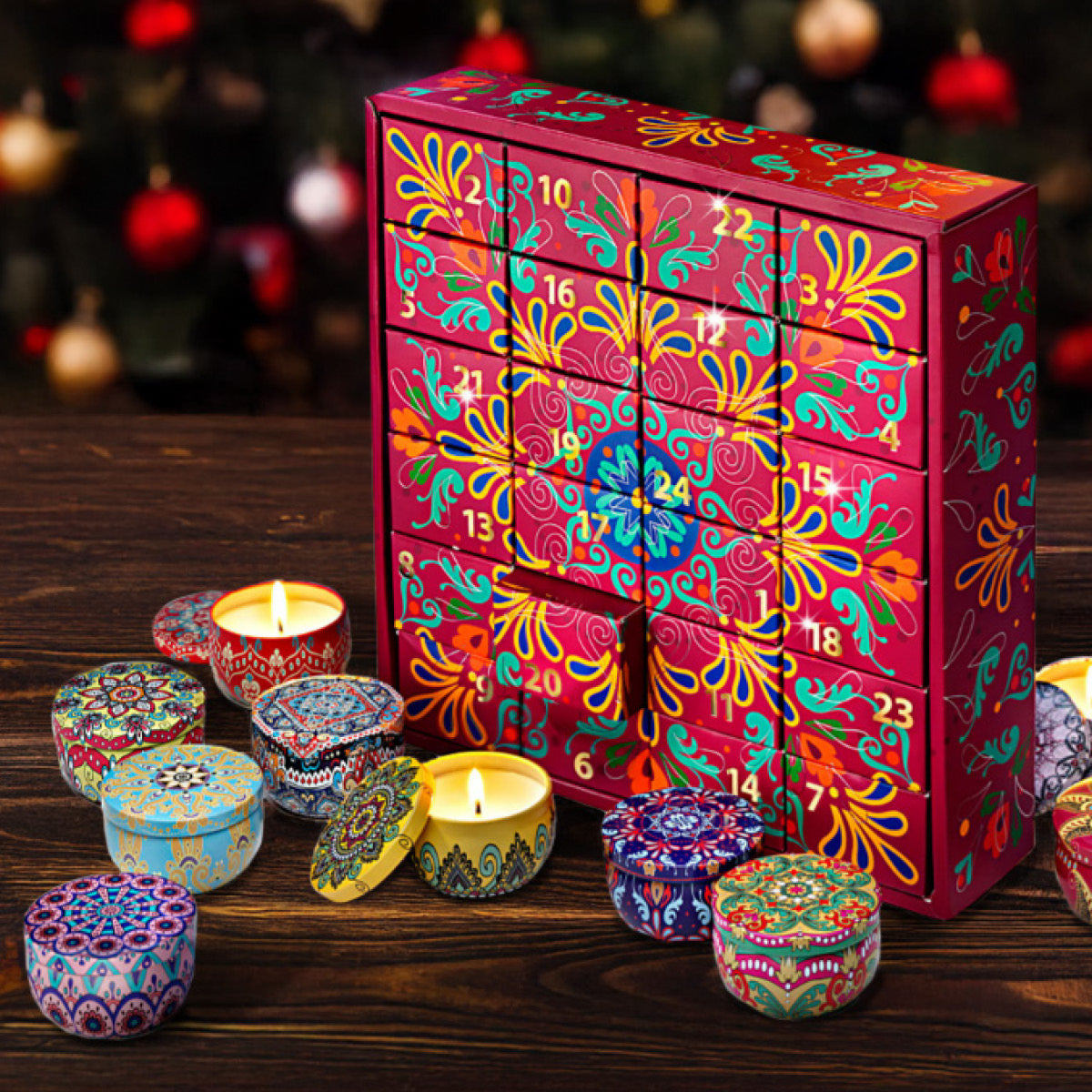 Adventskalender für Erwachsene Duftkerzen