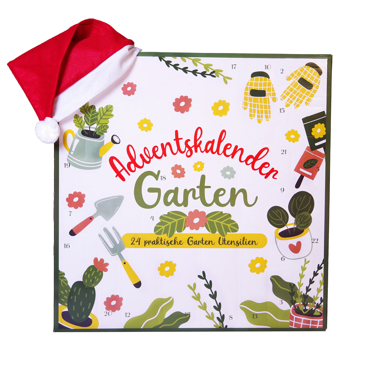 Adventskalender für Erwachsene mit 24 praktischen Garten Utensilien
