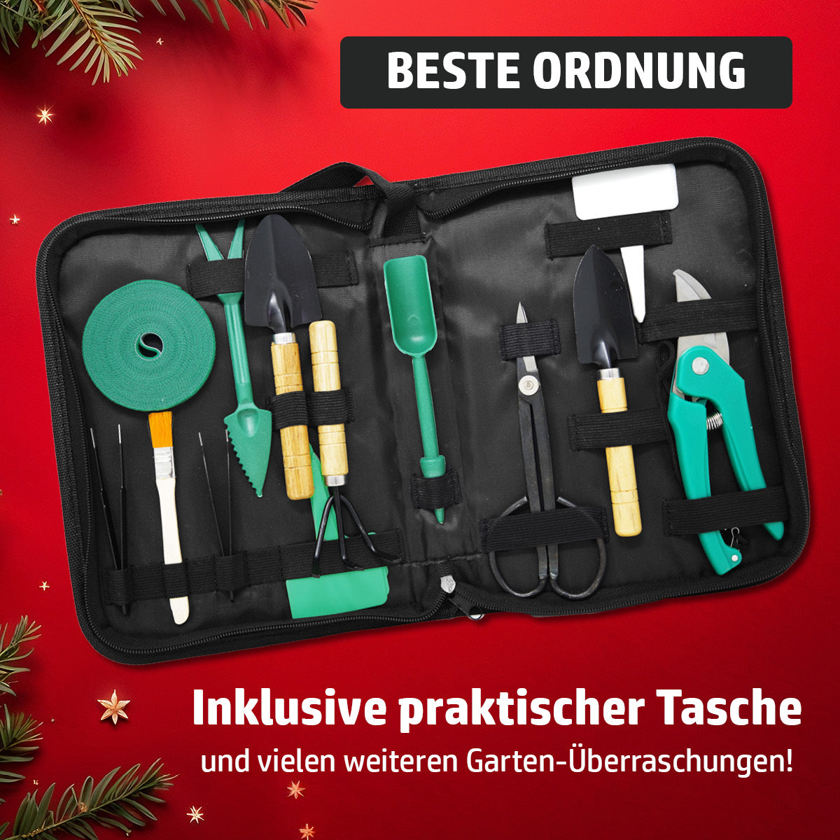 Adventskalender mit praktischer Tasche zur Aufbewahrung aller Utensilien